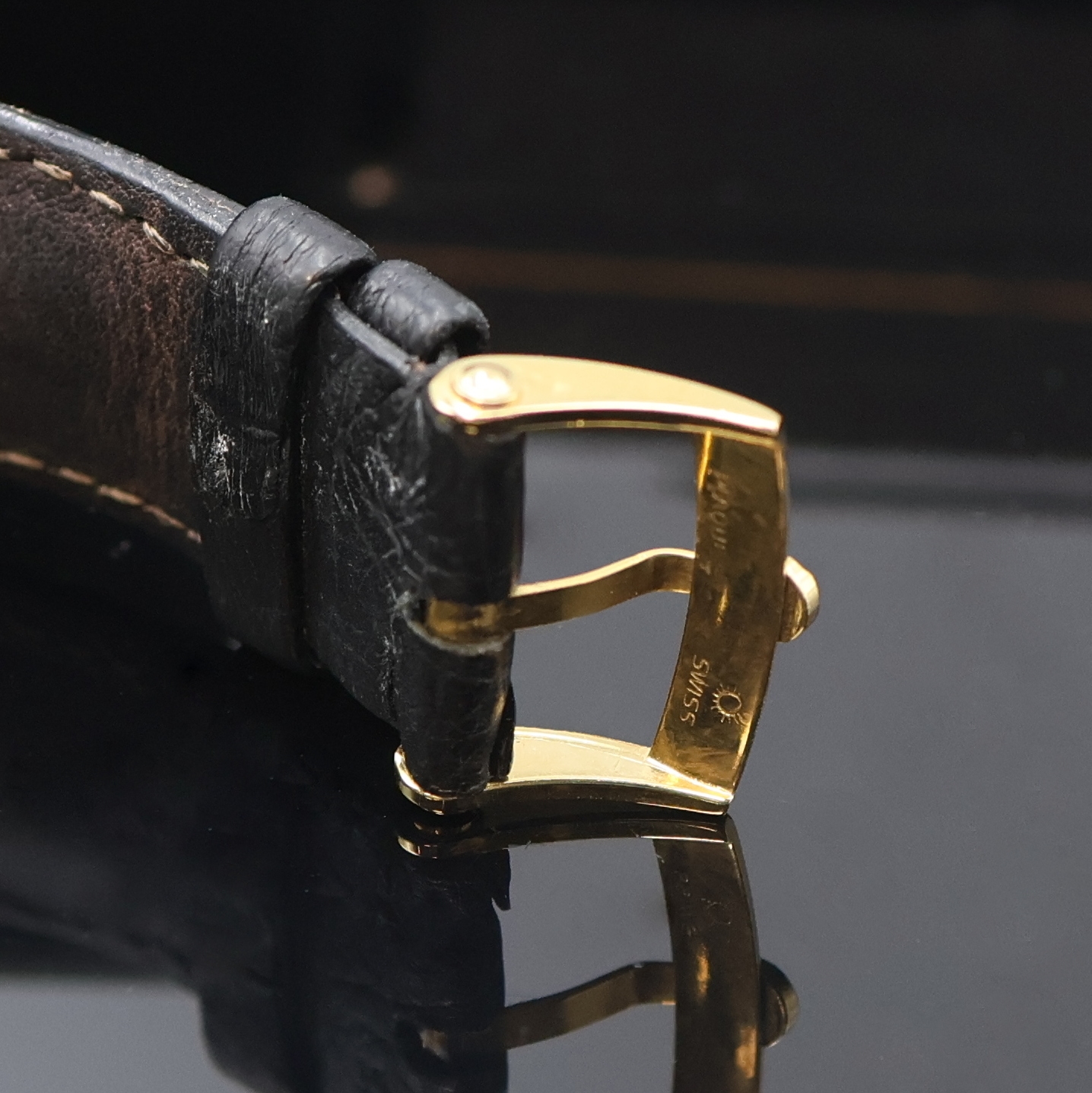 Detail c: CHRONOSWISS / NUMA JEANNIN seltene, auf 999 Stück limitierte Armbanduhr, Handaufzug, verg. Sterlingsilbergeh. inkl. Lederband m. orig. Dornschl., ...