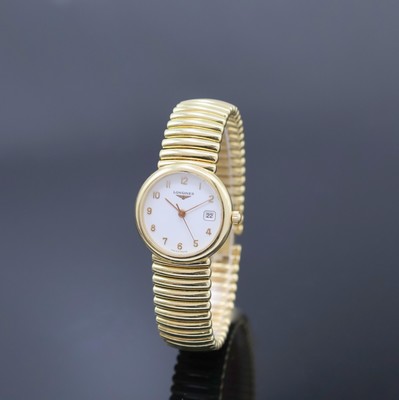 Image 26943359 - LONGINES Damenarmbanduhr in GG 750/000, Schweiz um 1990, massives Geh. inkl. ...