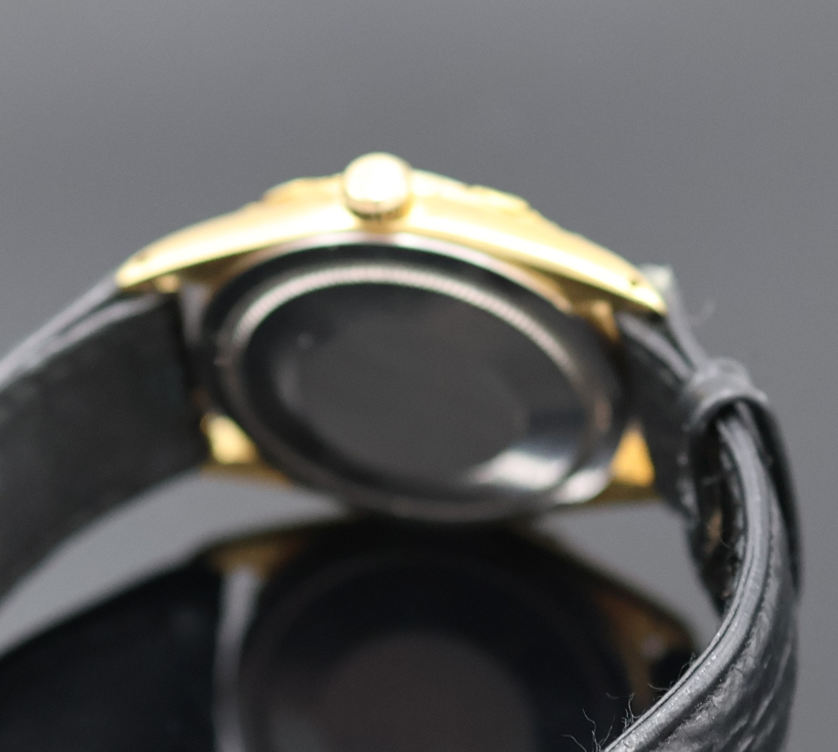 Detail b: TUDOR Armbanduhr Oyster Prince Rose, Automatik, Schweiz 1960er Jahre, verg. Geh., Edelstahlboden und Rolex-Krone verschr., Lünette nachtr. mit Gold ...