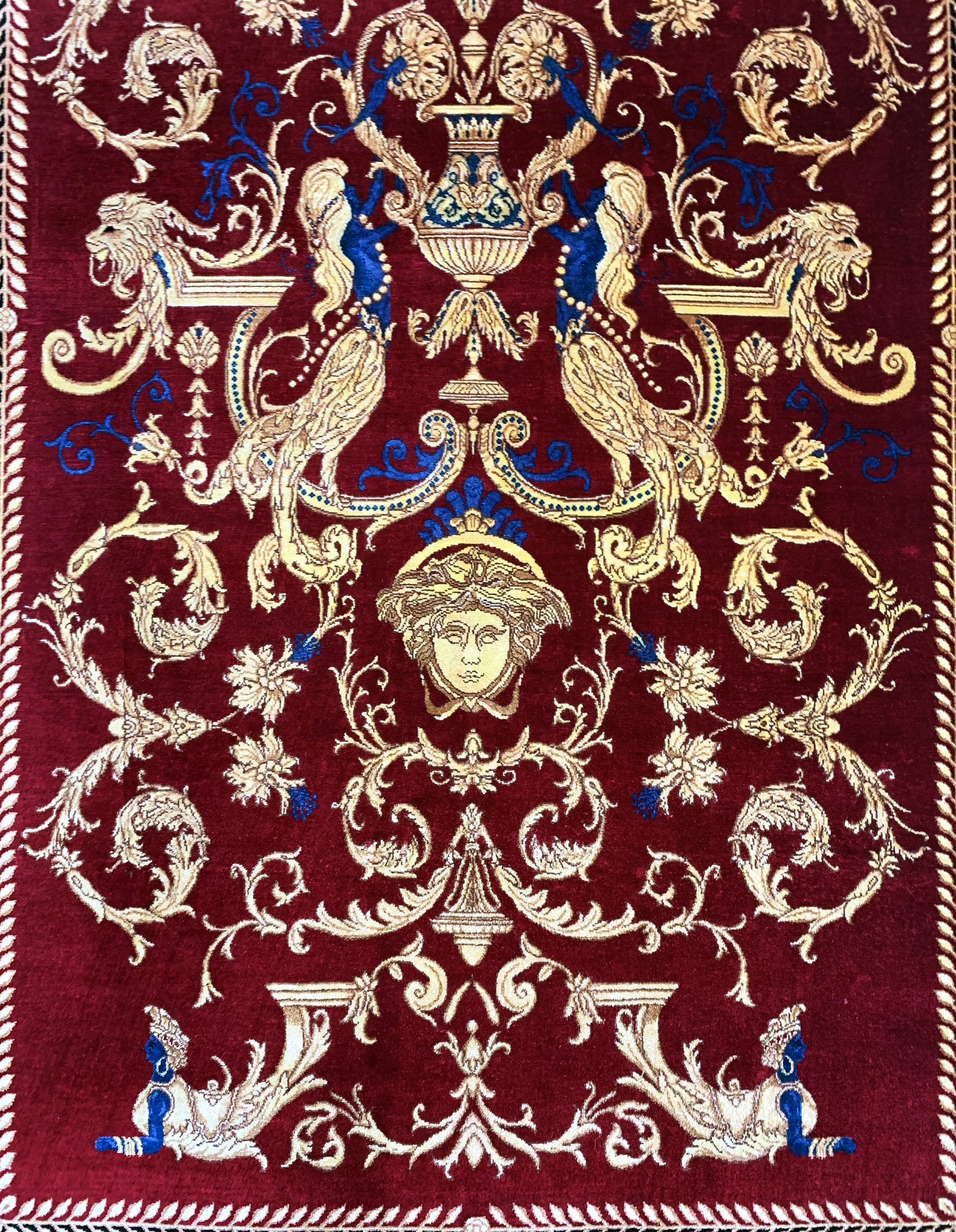 Detail d: Ghom Seide fein Persien, signiert"Rashtizadeh", Ende 20.Jhd, reine Naturseide, ca. 160 x 103 cm, ca. 1,0 Mio. Kn/qm, EHZ:(nahezu ...