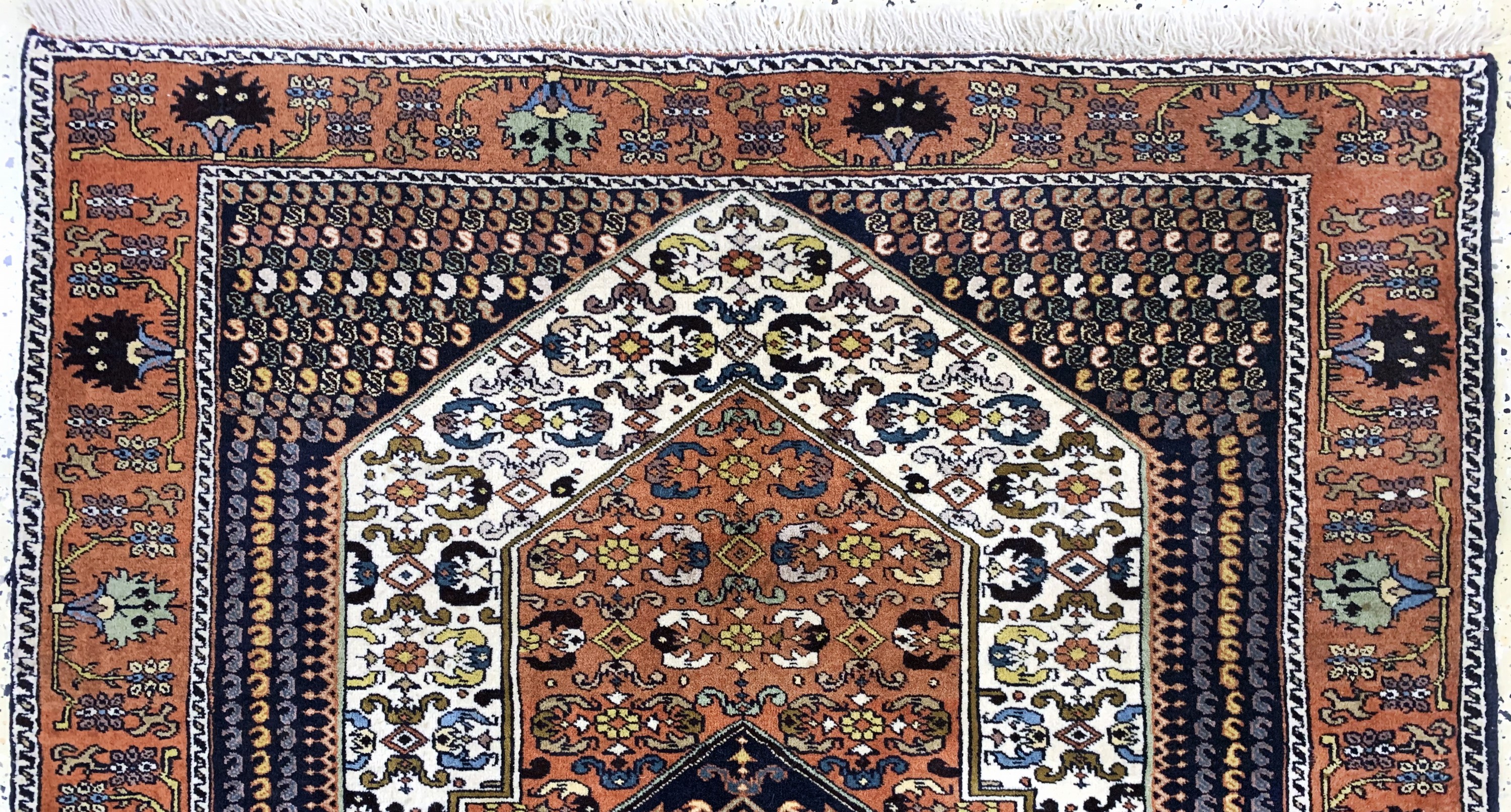Detail a: Ghochan, Persien, Mitte 20.Jhd, Wolle auf Wolle, ca. 170 x 125 cm, EHZ: 2(fleckig)