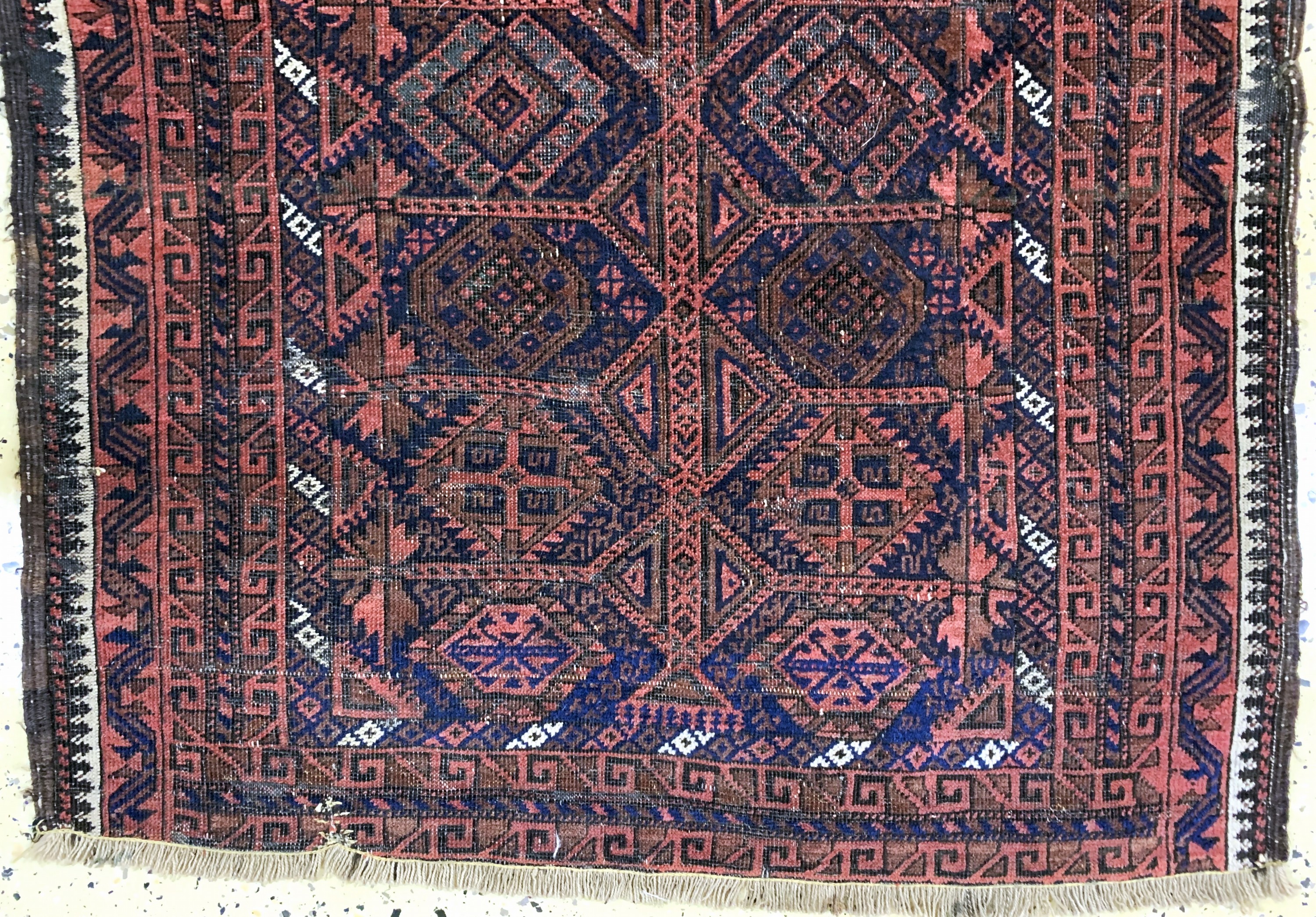 Detail b: 2 Lots Belutsch antik, Persien, 19.Jhd, Wolle auf Wolle, ca. 142 x 90 cm, EHZ: 4
