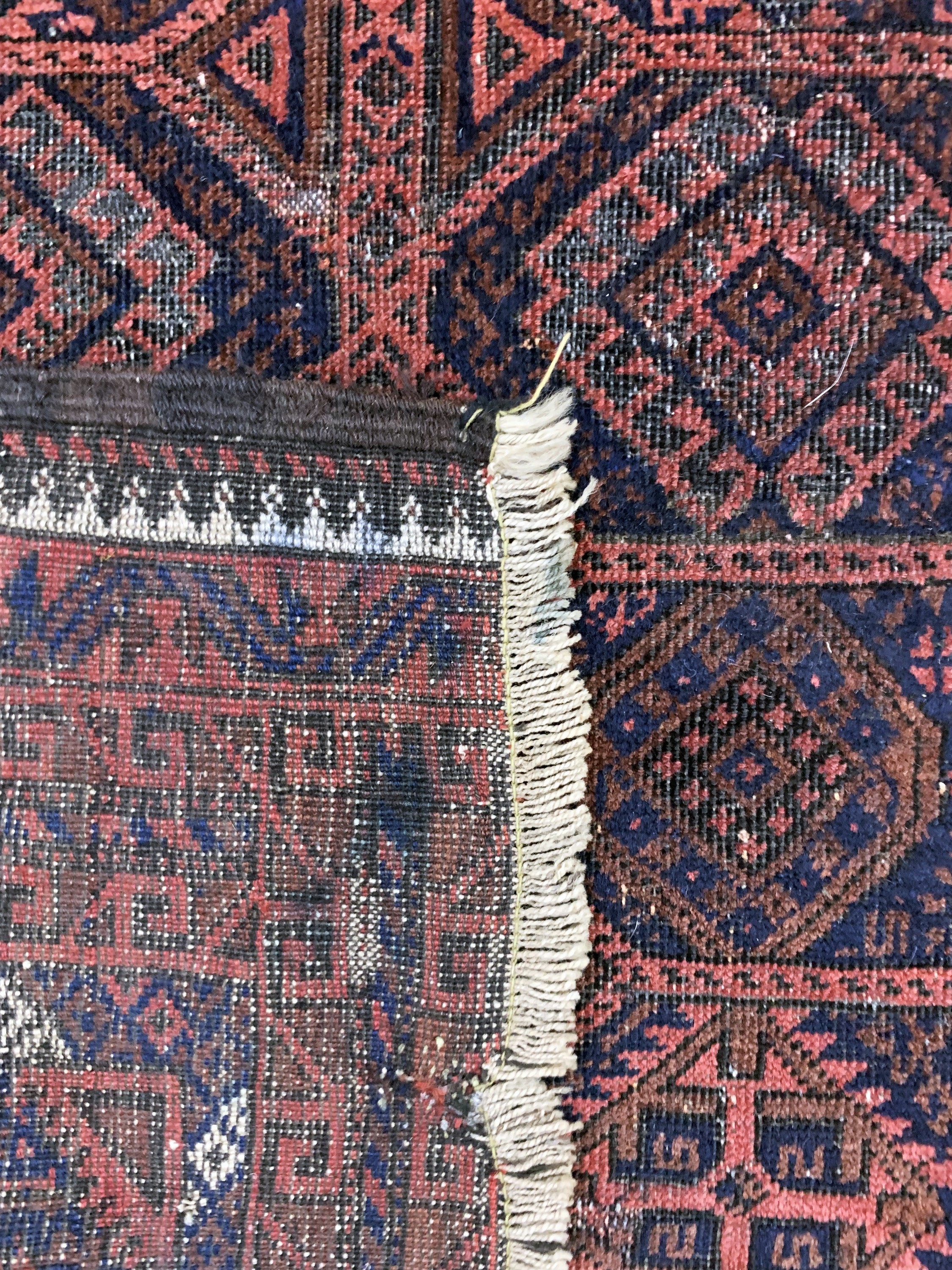 Detail c: 2 Lots Belutsch antik, Persien, 19.Jhd, Wolle auf Wolle, ca. 142 x 90 cm, EHZ: 4