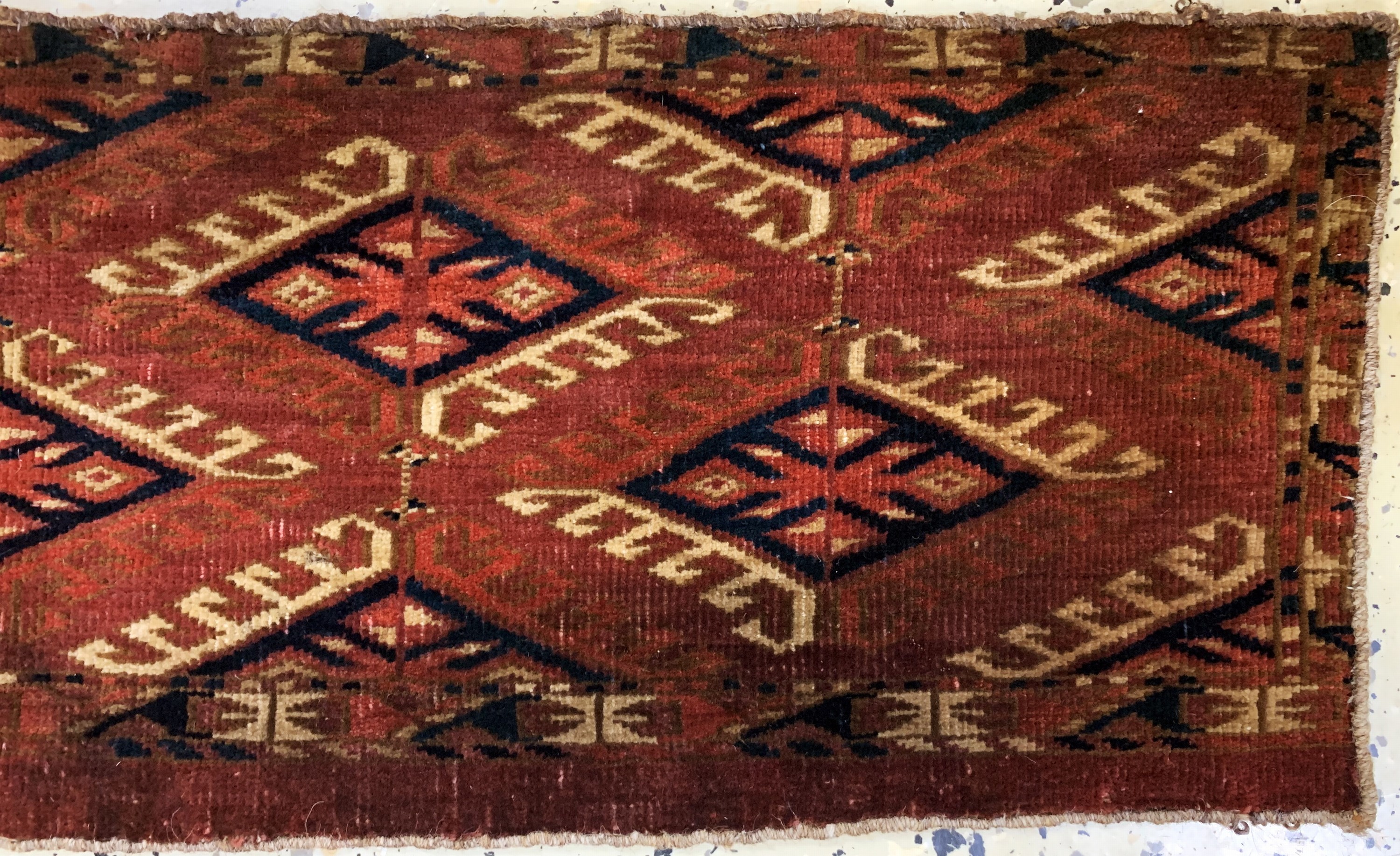 Detail b: 3 Lots Torba antik, Turkmenistan, 19.Jhd, Wolle auf Wolle, ca. 155 x 40 cm, EHZ: 3-4