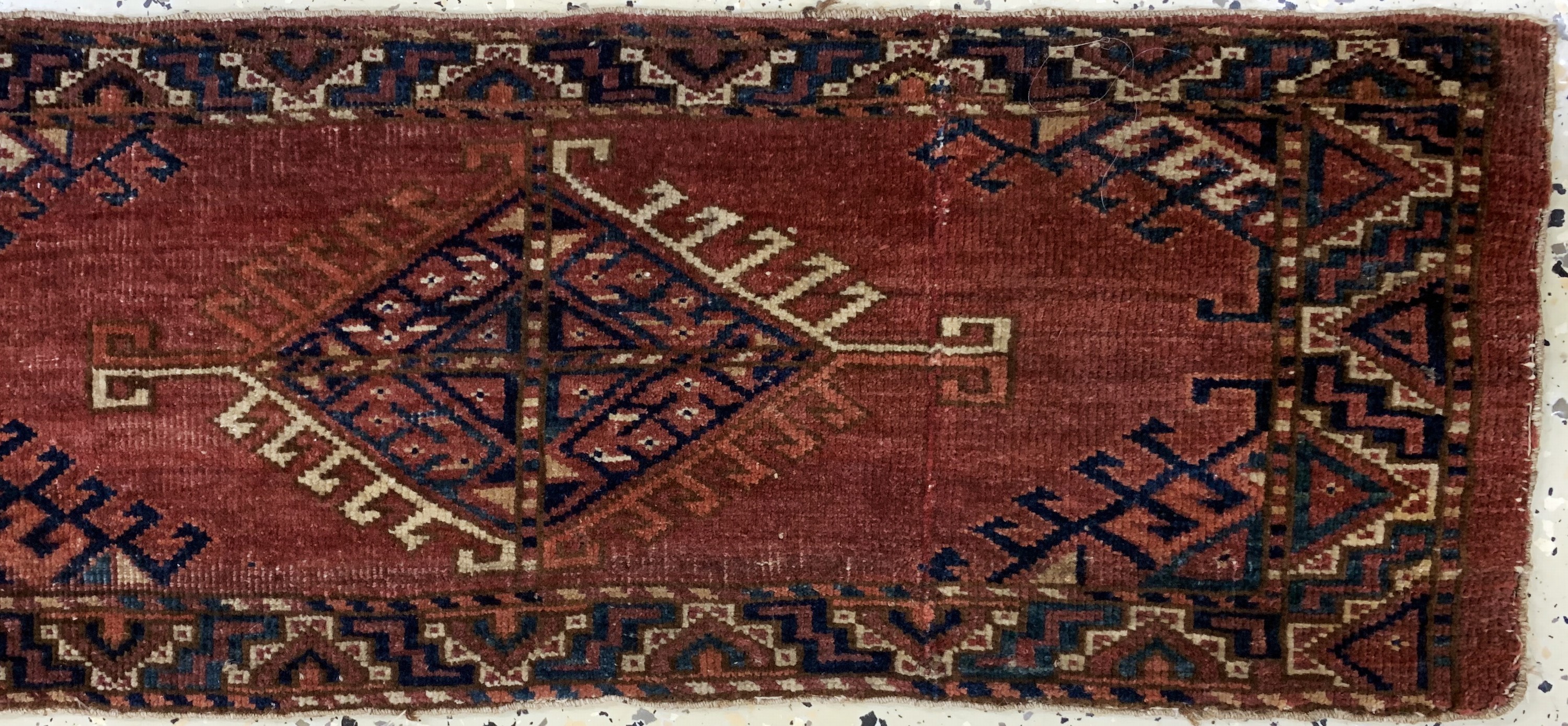 Detail e: 3 Lots Torba antik, Turkmenistan, 19.Jhd, Wolle auf Wolle, ca. 155 x 40 cm, EHZ: 3-4