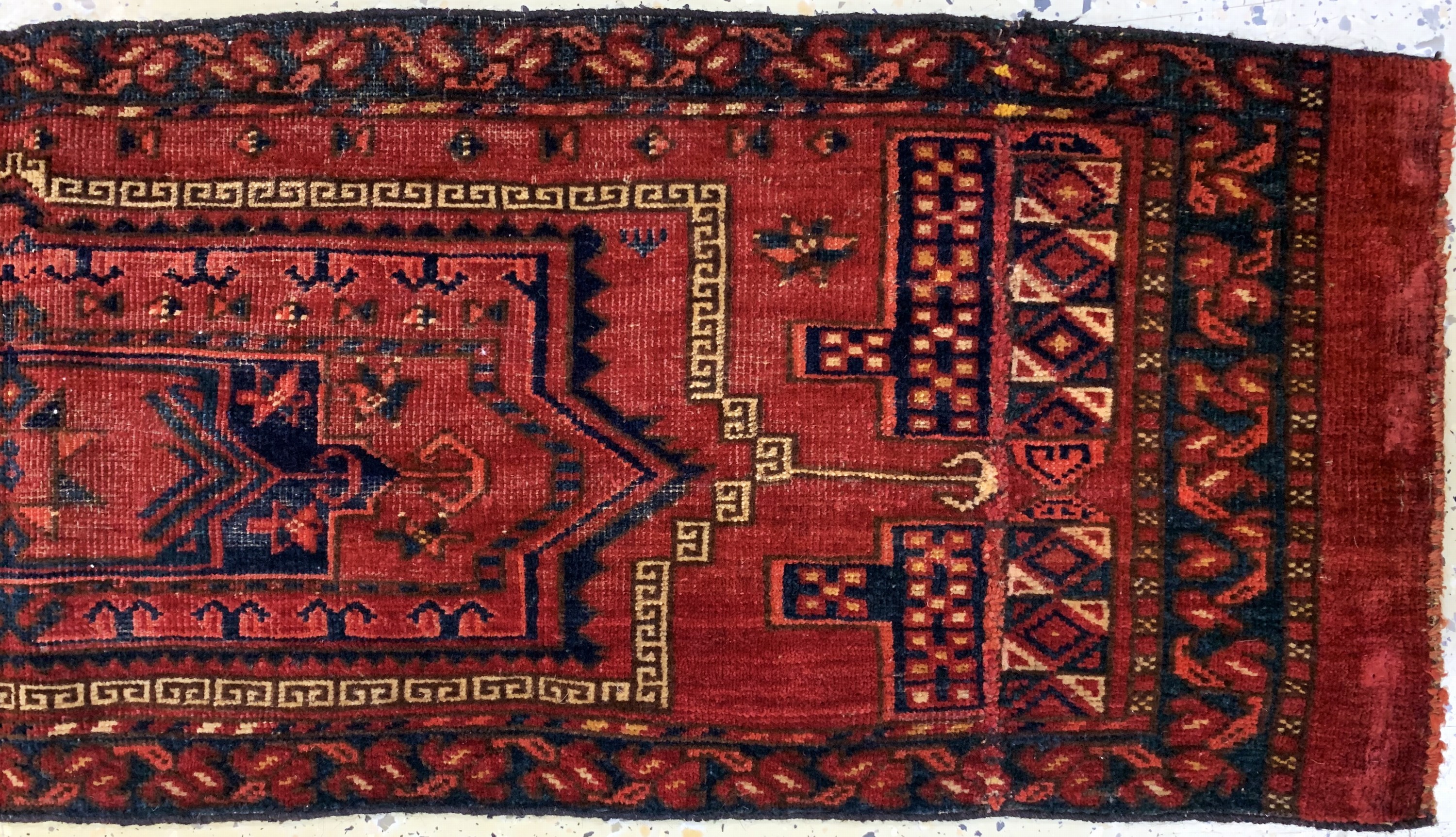 Detail h: 3 Lots Torba antik, Turkmenistan, 19.Jhd, Wolle auf Wolle, ca. 155 x 40 cm, EHZ: 3-4