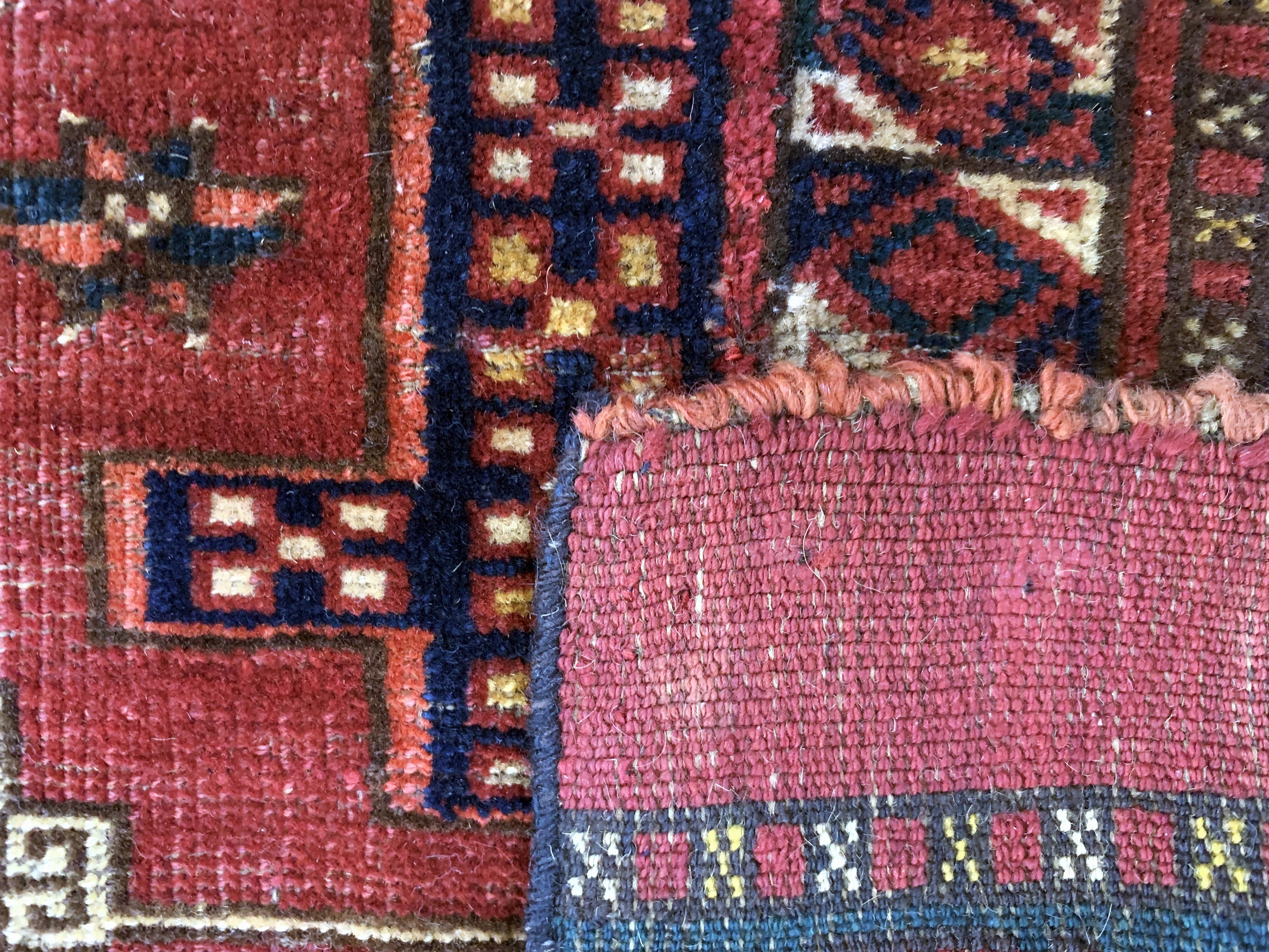 Detail i: 3 Lots Torba antik, Turkmenistan, 19.Jhd, Wolle auf Wolle, ca. 155 x 40 cm, EHZ: 3-4