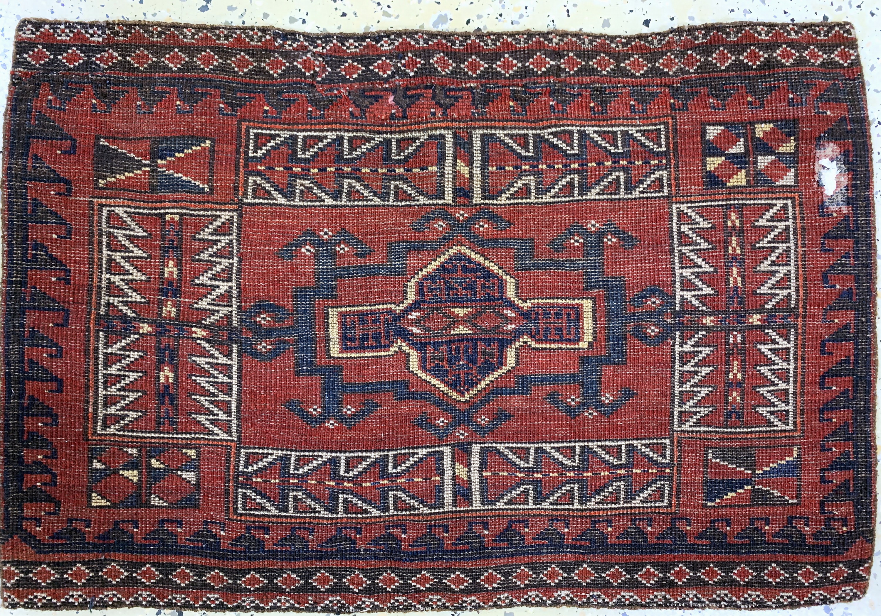 Detail d: 3 Lots Beschir antik, Turkmenistan, 19.Jhd,Wolle auf Wolle, ca. 100 x 50 cm, EHZ: 3-4