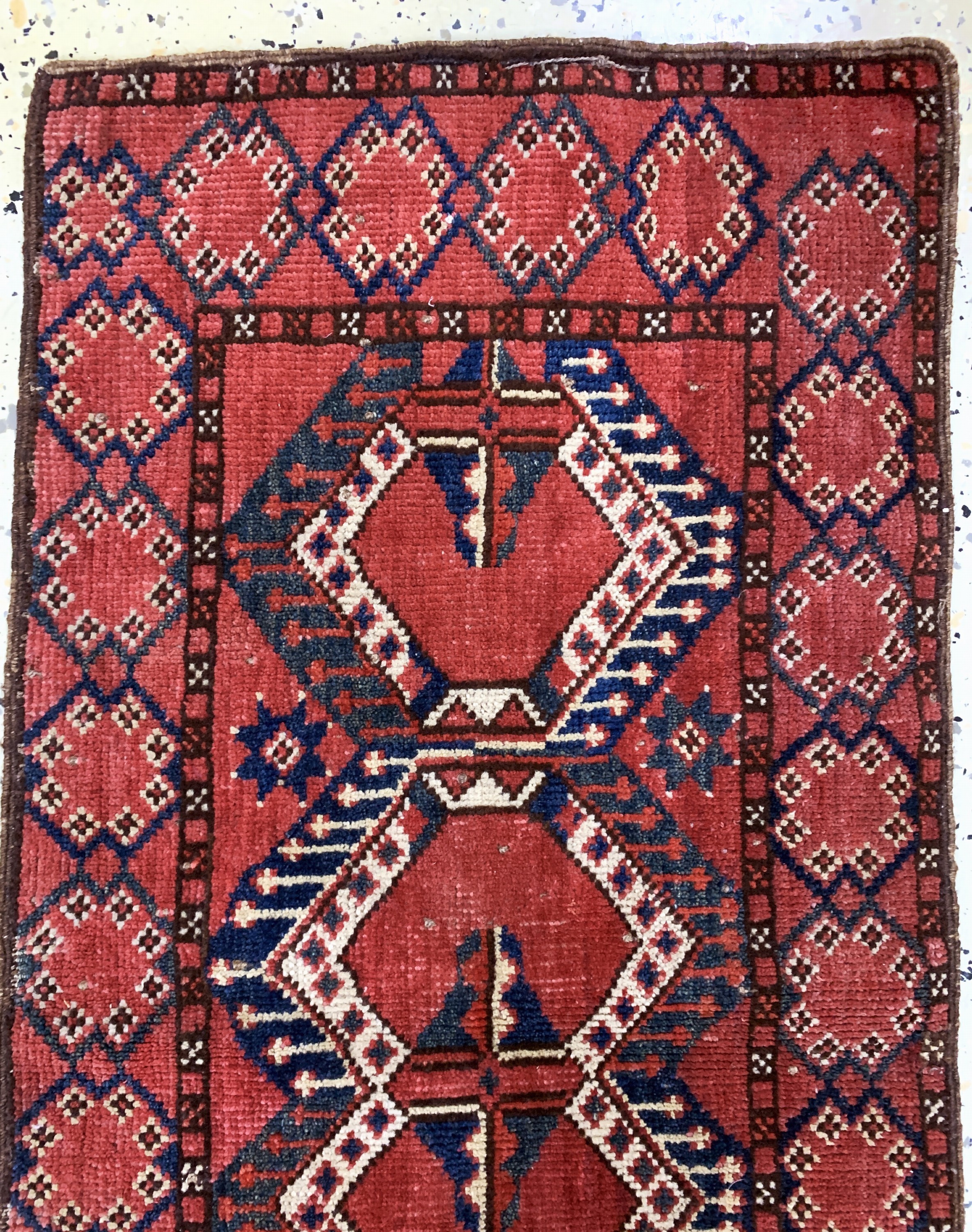 Detail e: 3 Lots Beschir antik, Turkmenistan, 19.Jhd,Wolle auf Wolle, ca. 100 x 50 cm, EHZ: 3-4