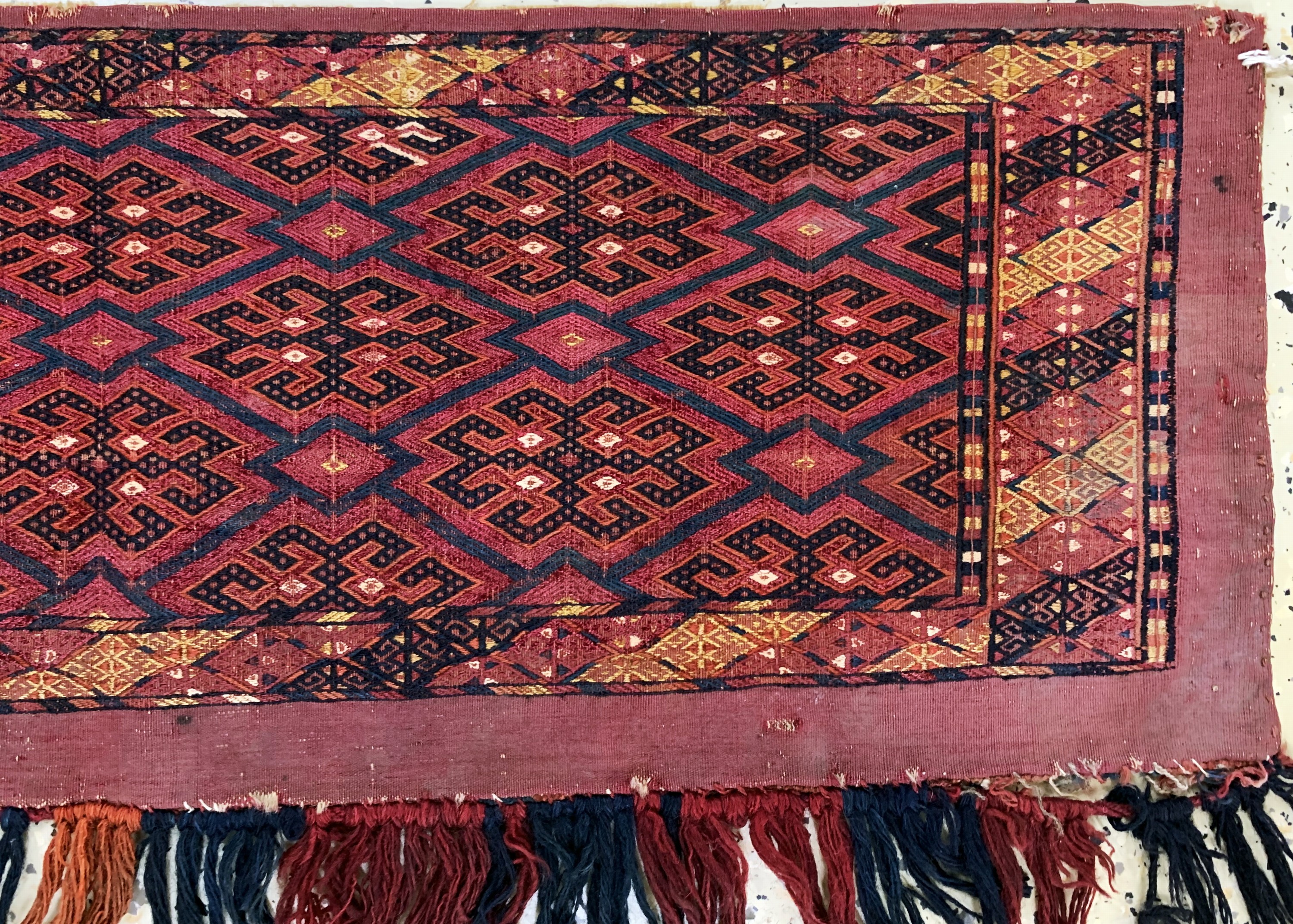 Detail a: 2 Lots Torba antik, Turkmenistan, 19.Jhd, Wolle auf Wolle, ca. 95 x 35 cm, EHZ: 3