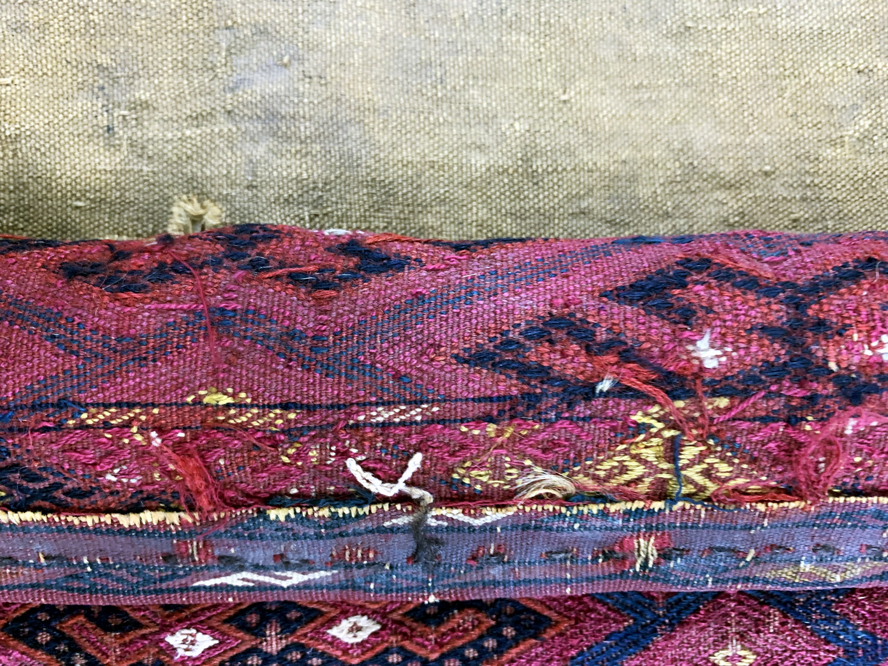 Detail c: 2 Lots Torba antik, Turkmenistan, 19.Jhd, Wolle auf Wolle, ca. 95 x 35 cm, EHZ: 3