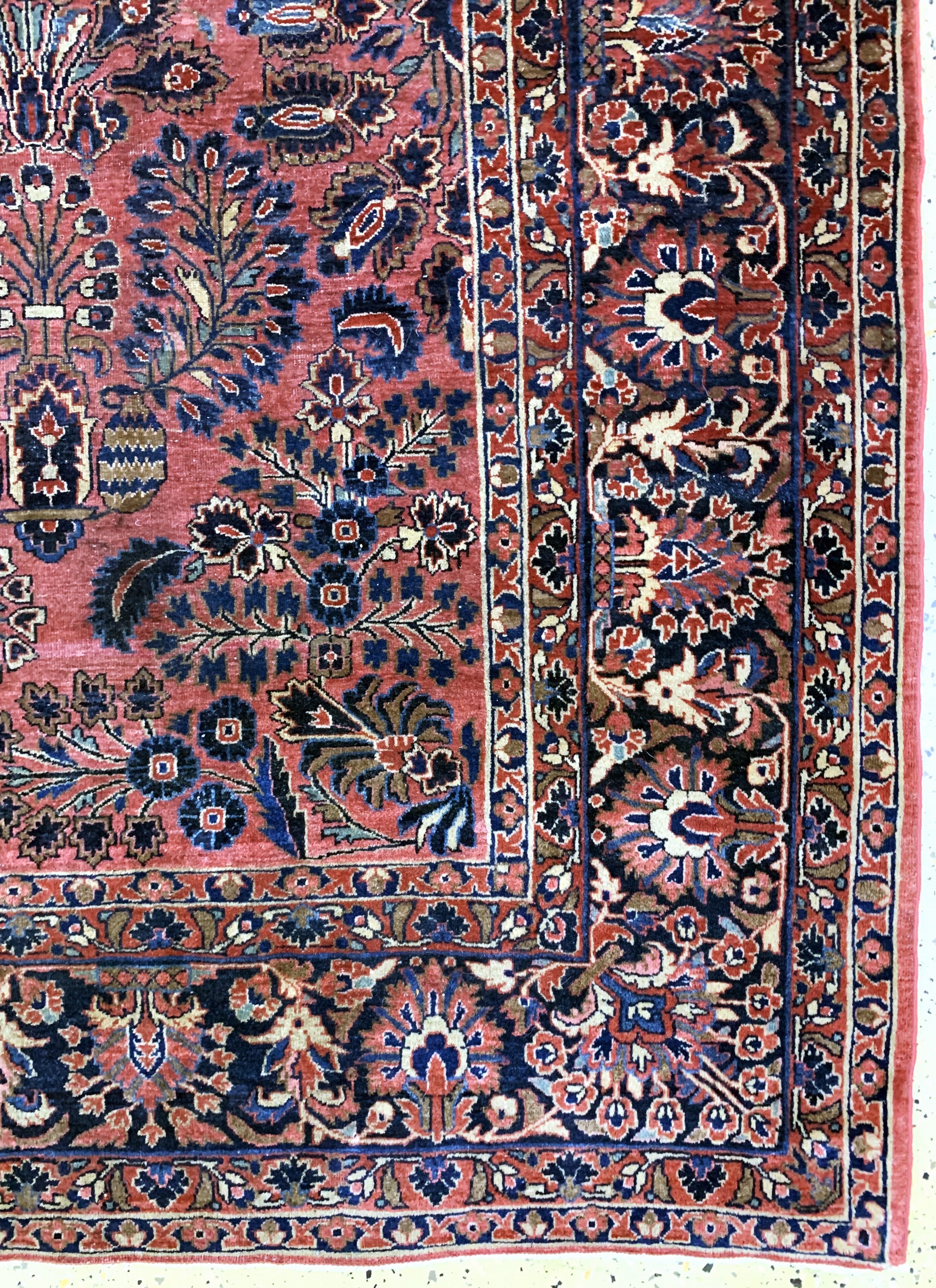 Detail a: Us Re-Import Sarogh, Persien, um 1900, Wolle auf Baumwolle, ca. 355 x 275 cm, EHZ: 3