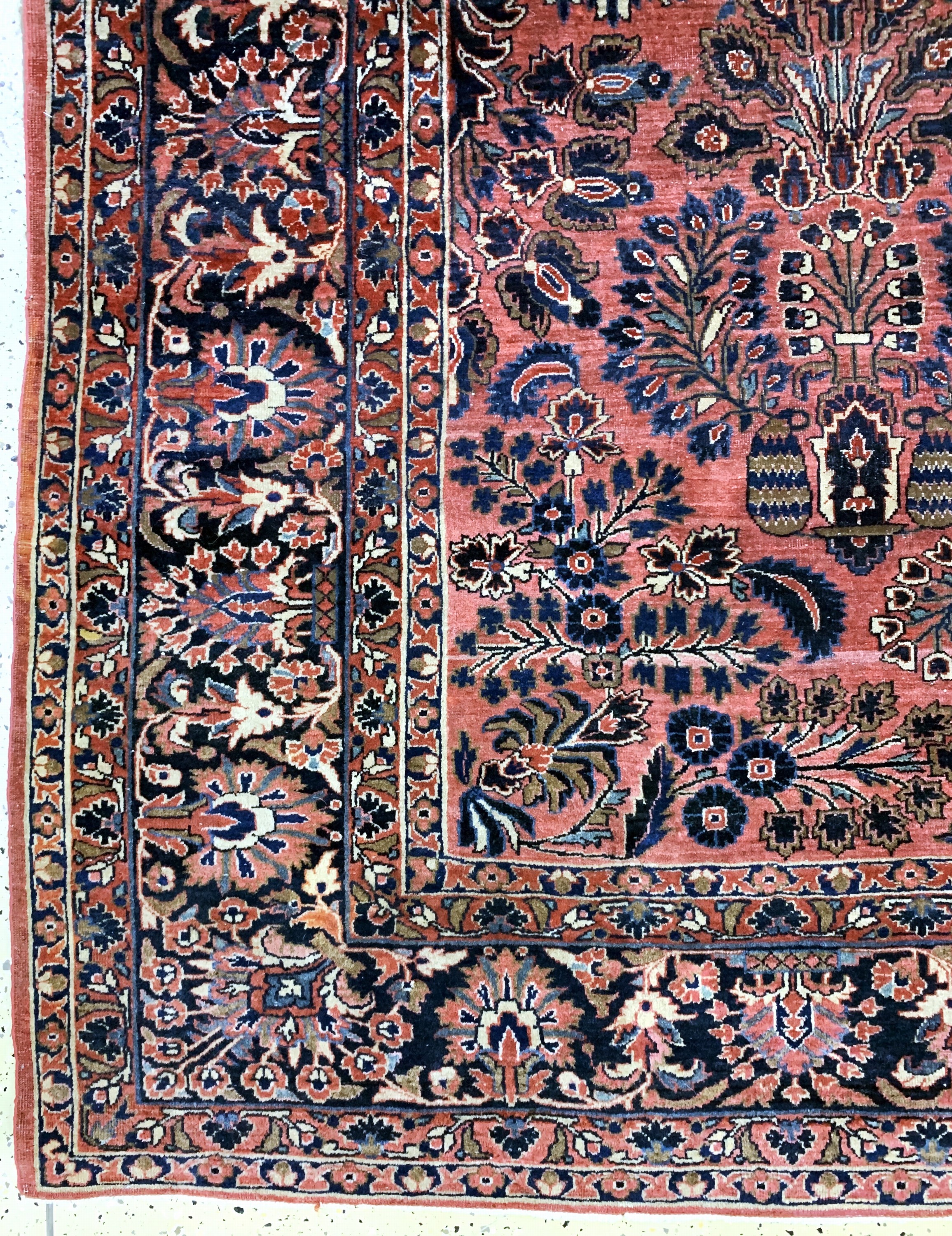 Detail b: Us Re-Import Sarogh, Persien, um 1900, Wolle auf Baumwolle, ca. 355 x 275 cm, EHZ: 3
