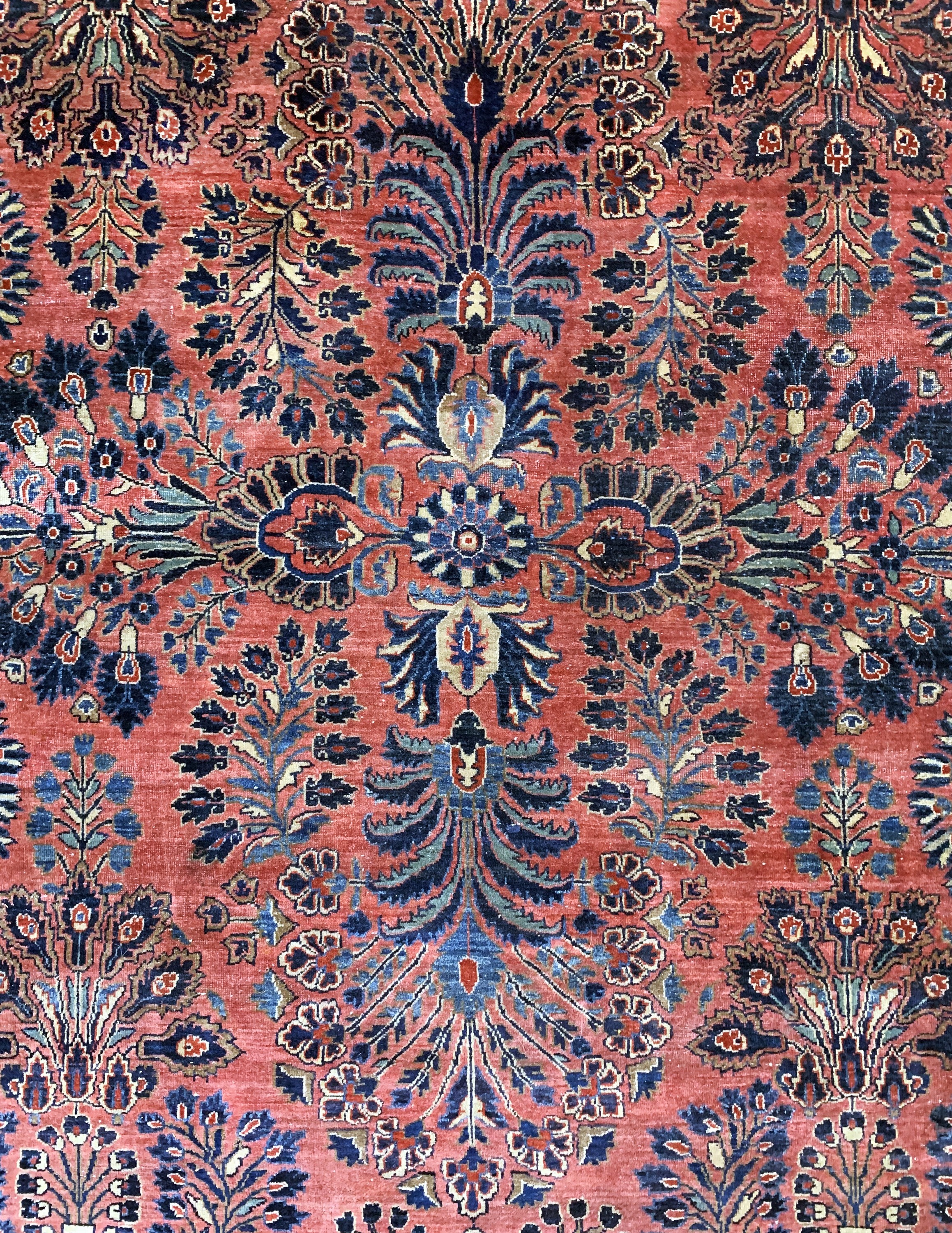Detail c: Us Re-Import Sarogh, Persien, um 1900, Wolle auf Baumwolle, ca. 355 x 275 cm, EHZ: 3