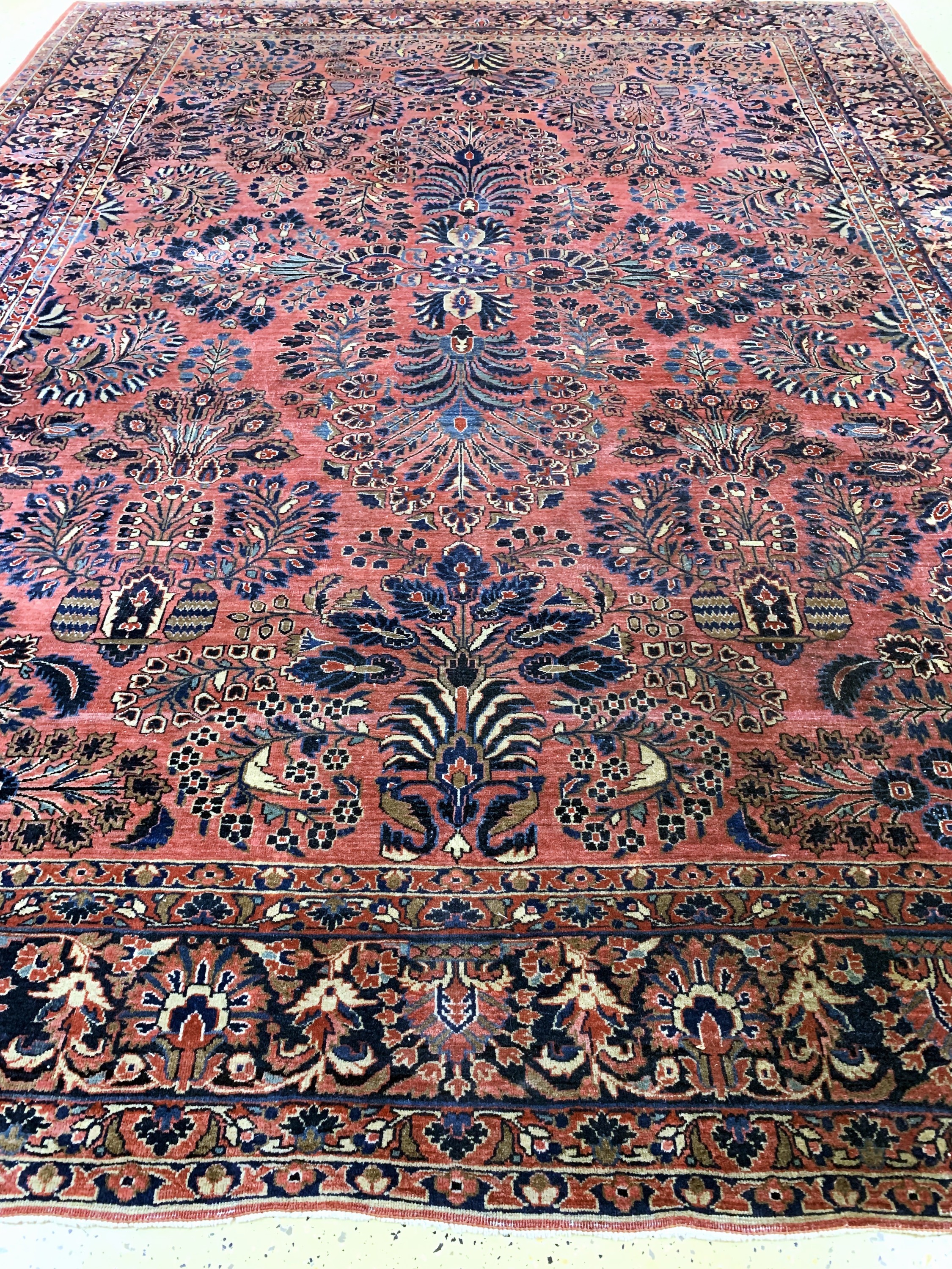 Detail g: Us Re-Import Sarogh, Persien, um 1900, Wolle auf Baumwolle, ca. 355 x 275 cm, EHZ: 3