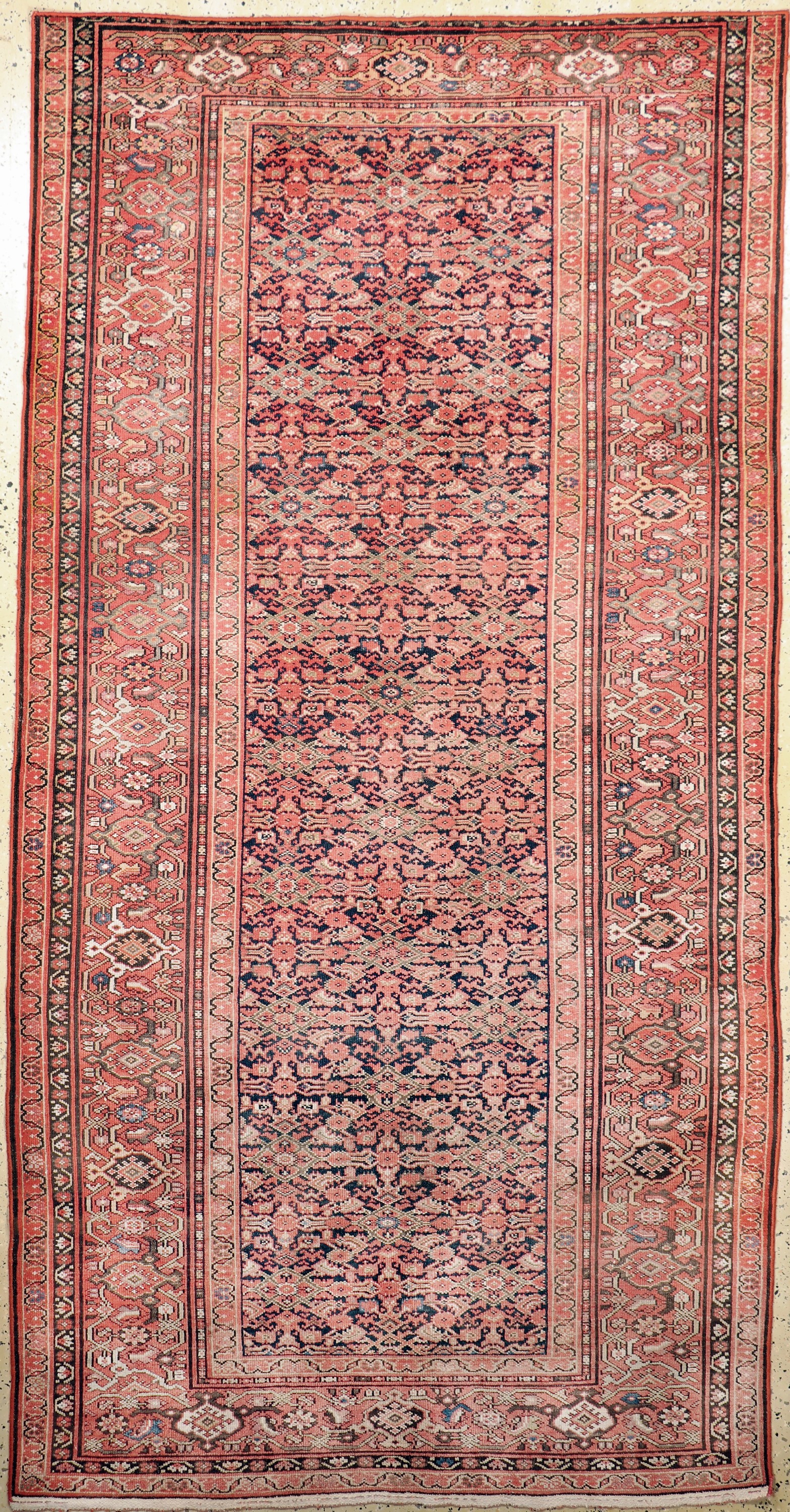 Malayer antik, Persien, um 1900, Wolle auf Baumwolle, ca. 334 x 156 cm, verkürzt, EHZ: 3