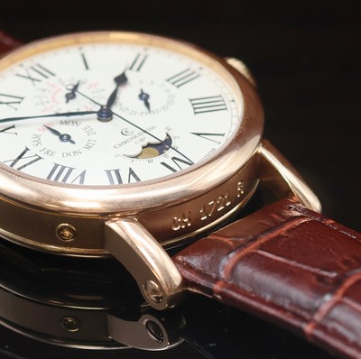26943443g - CHRONOSWISS astronomische Herrenarmbanduhr in RG 750/000 mit ewigem Kalender Referenz CH ...