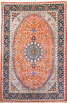 Image Ghom Kork, Persien, Neuwertig, Korkwolle auf Baumwolle, ca. 295 x 195 cm, ca. 500.000 ...