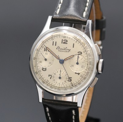 26943449a - BREITLING Premier Schaltradchronograph Referenz 787, Handaufzug, Schweiz um 1945, ...