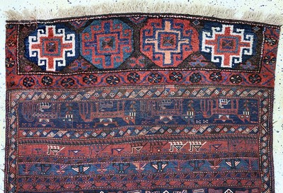 26943461a - ´Khorjin´antik(geöffnet), Persien, um 1900,Wolle auf Wolle, ca. 180 x 125 cm, EHZ: 3, ...