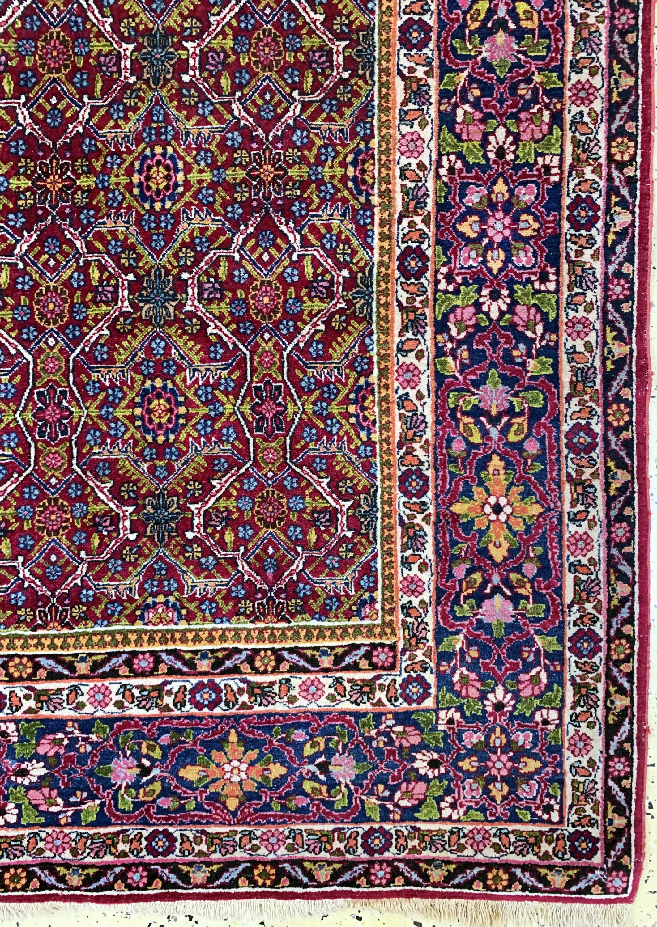 Detail a: Antiker Semnan fein, Persien, um 1900, Wolle auf Baumwolle, ca. 219 x 136 cm, EHZ: 2