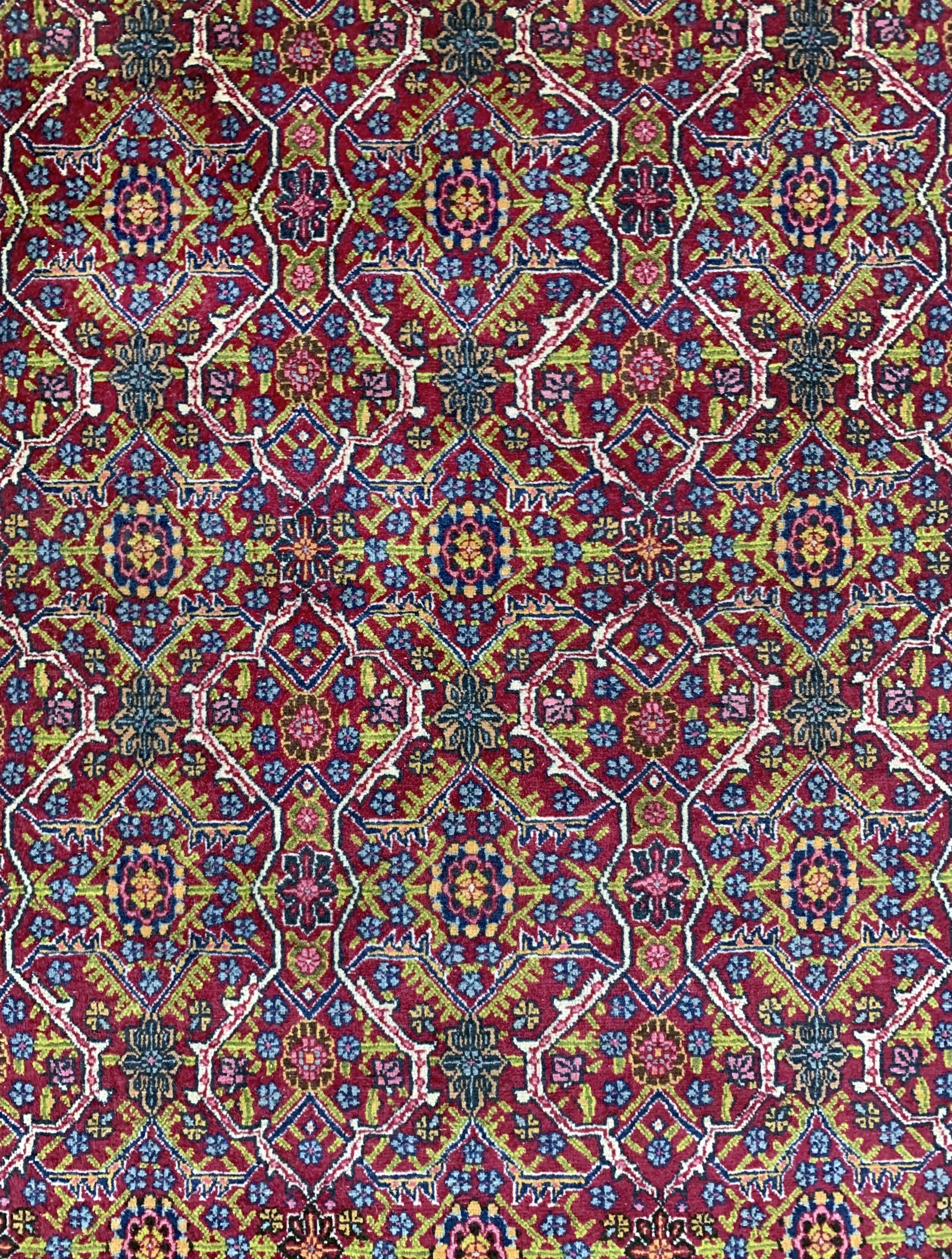 Detail c: Antiker Semnan fein, Persien, um 1900, Wolle auf Baumwolle, ca. 219 x 136 cm, EHZ: 2
