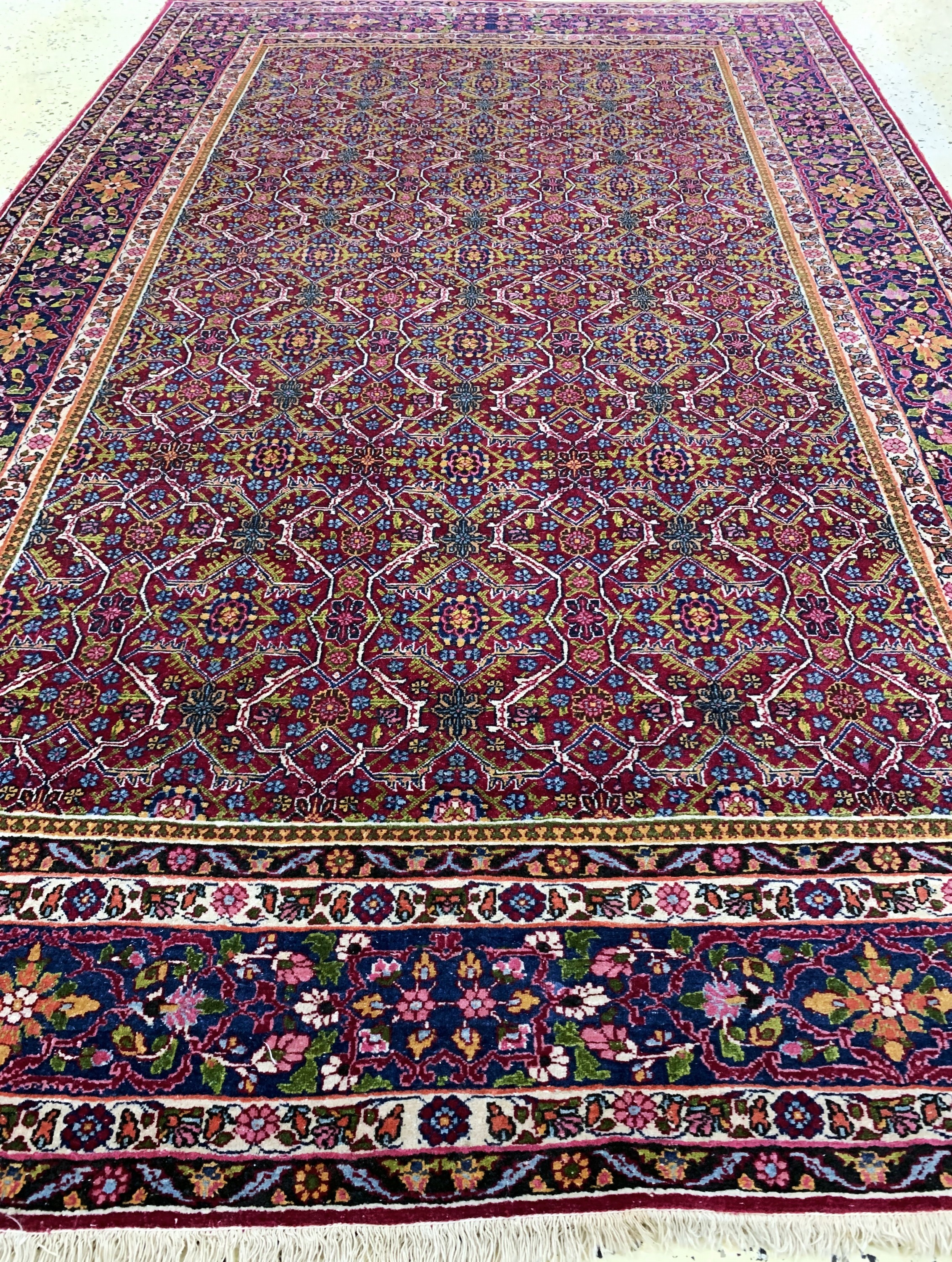 Detail f: Antiker Semnan fein, Persien, um 1900, Wolle auf Baumwolle, ca. 219 x 136 cm, EHZ: 2