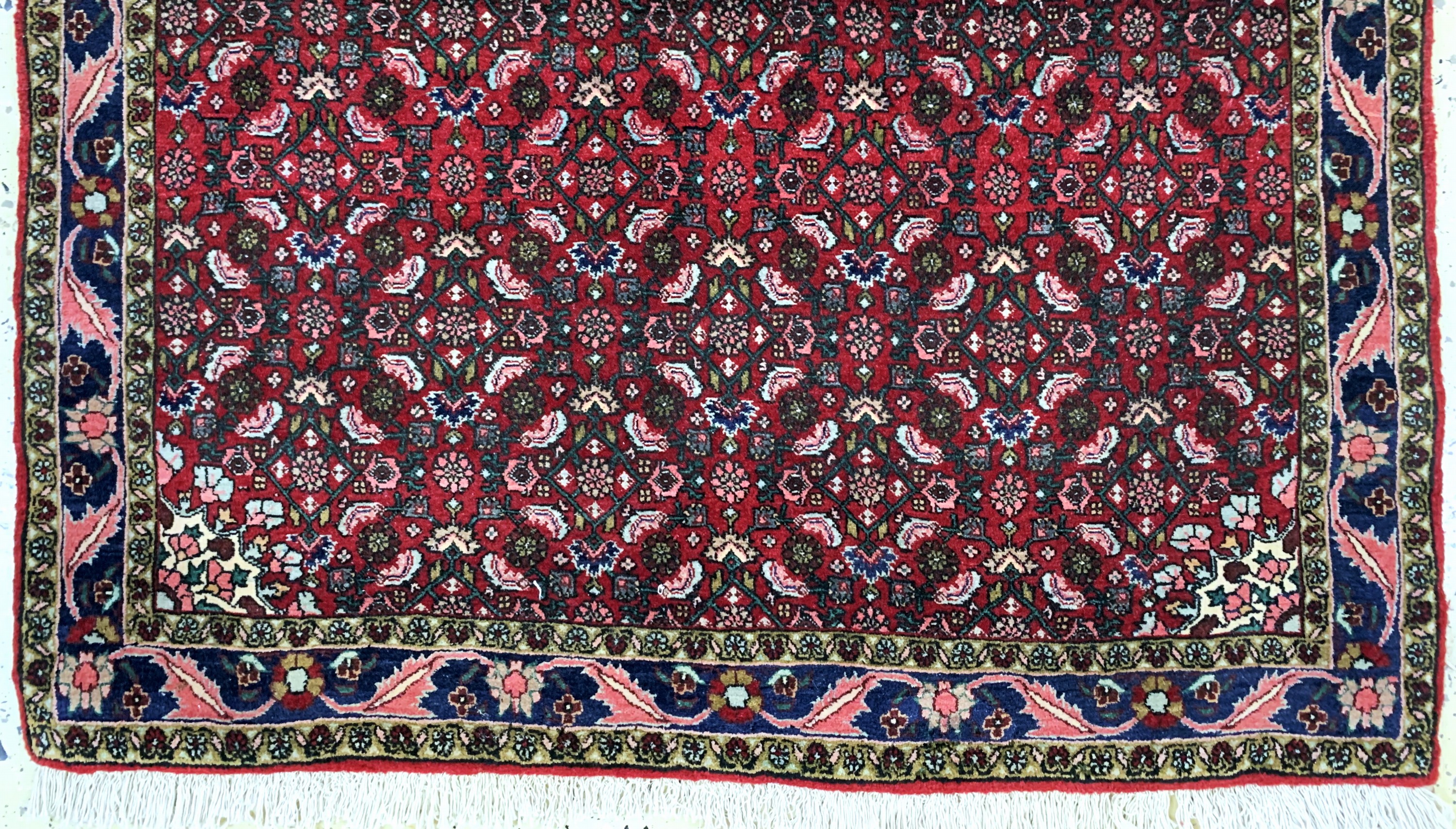 Detail c: Bidjar, Persien, Mitte 20.Jhd, Wolle auf Baumwolle, ca. 167 x 116 cm, EHZ: 2
