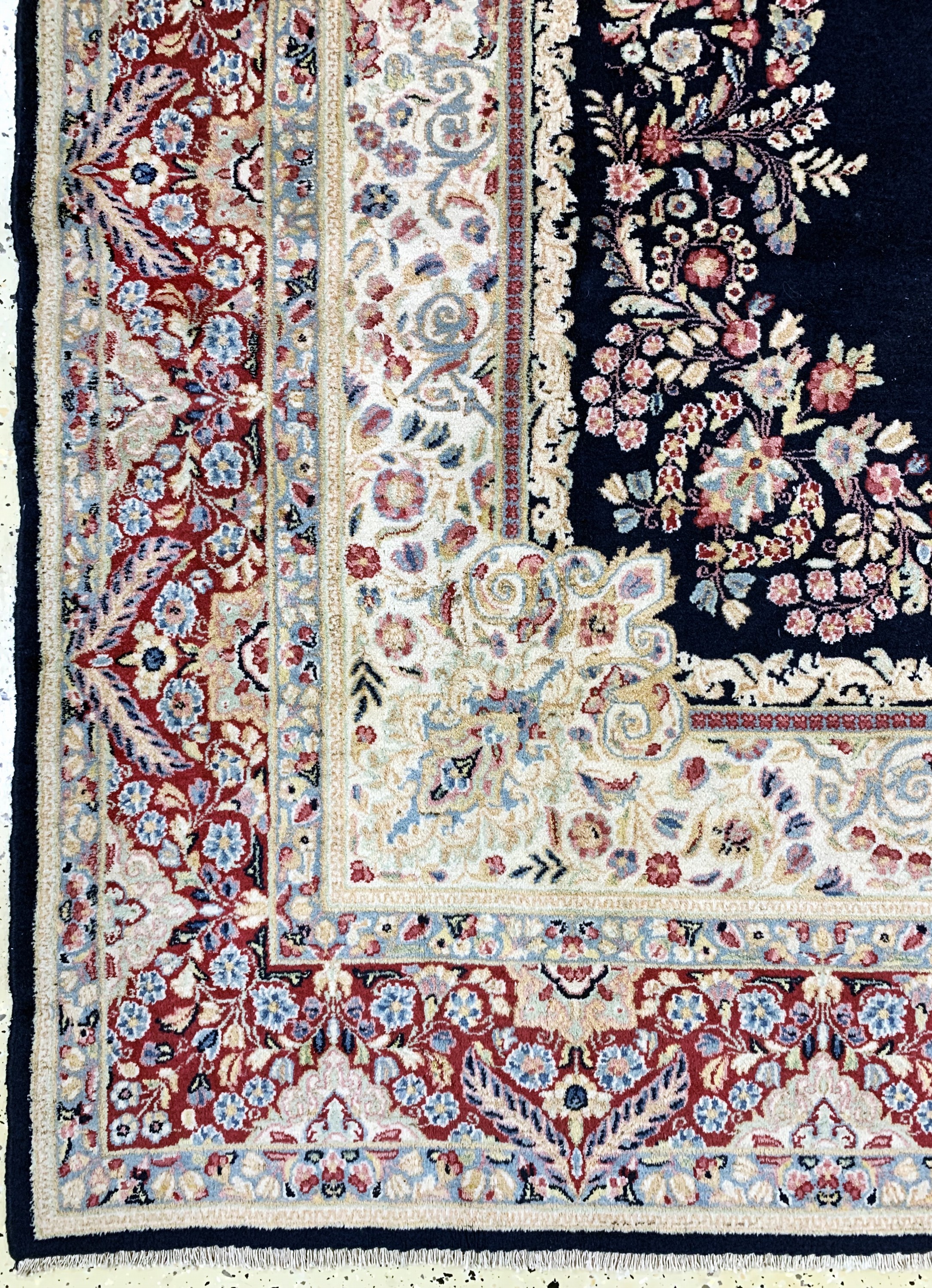 Detail b: Kerman fein alt, Persien, Mitte 20.Jhd, Wolle auf Baumwolle, ca. 295 x 195 cm, EHZ: 2