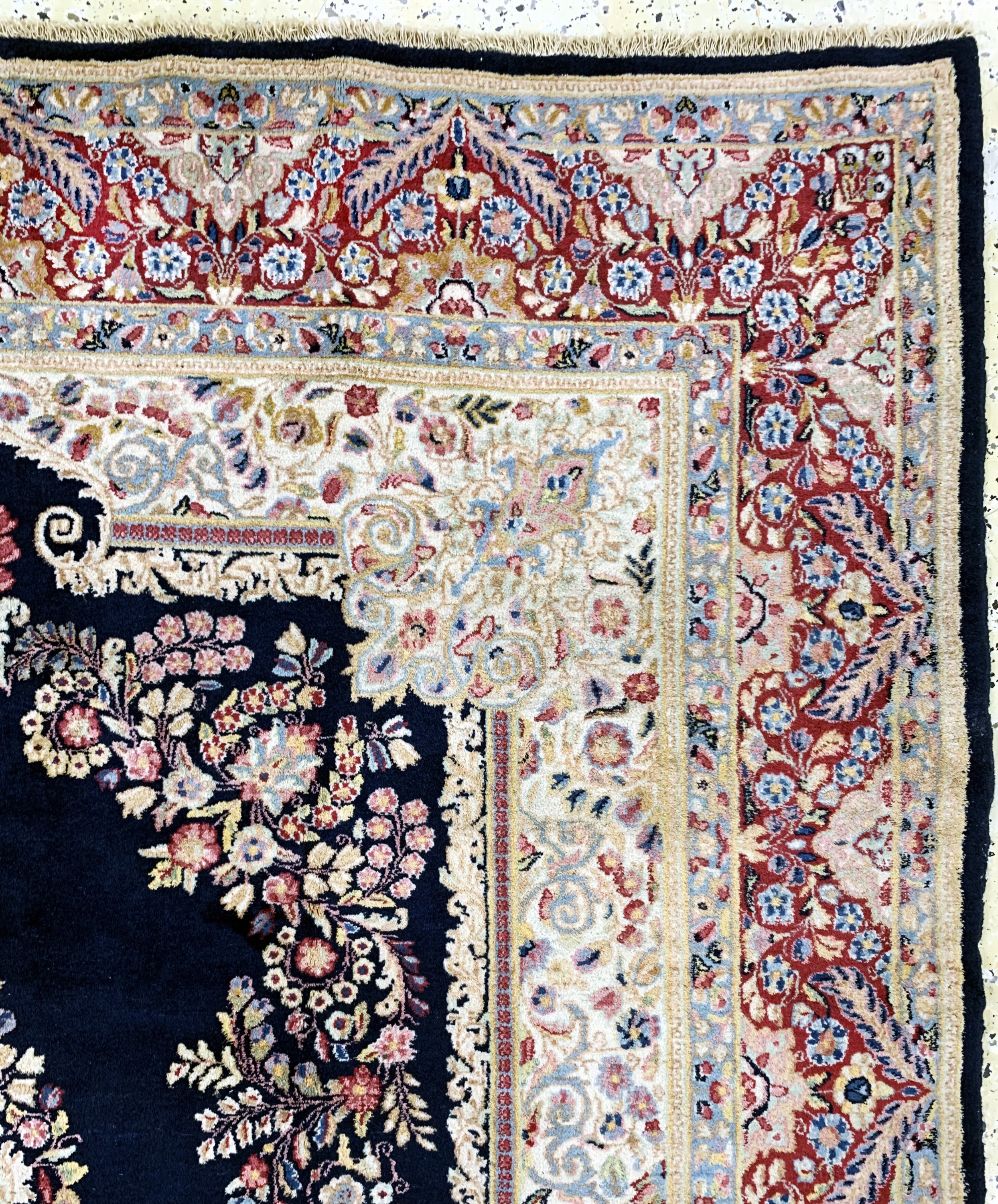 Detail e: Kerman fein alt, Persien, Mitte 20.Jhd, Wolle auf Baumwolle, ca. 295 x 195 cm, EHZ: 2