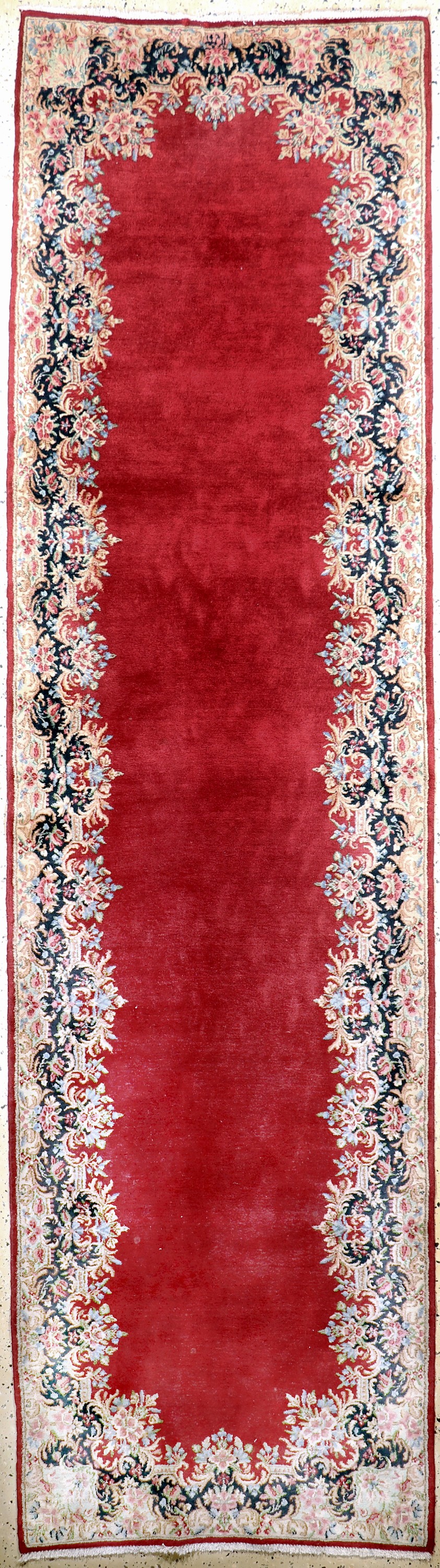 Kerman Lawar fein, Persien, Anfang 20.Jhd, Wolle auf Baumwolle, ca. 360 x 100 cm, EHZ: 2
