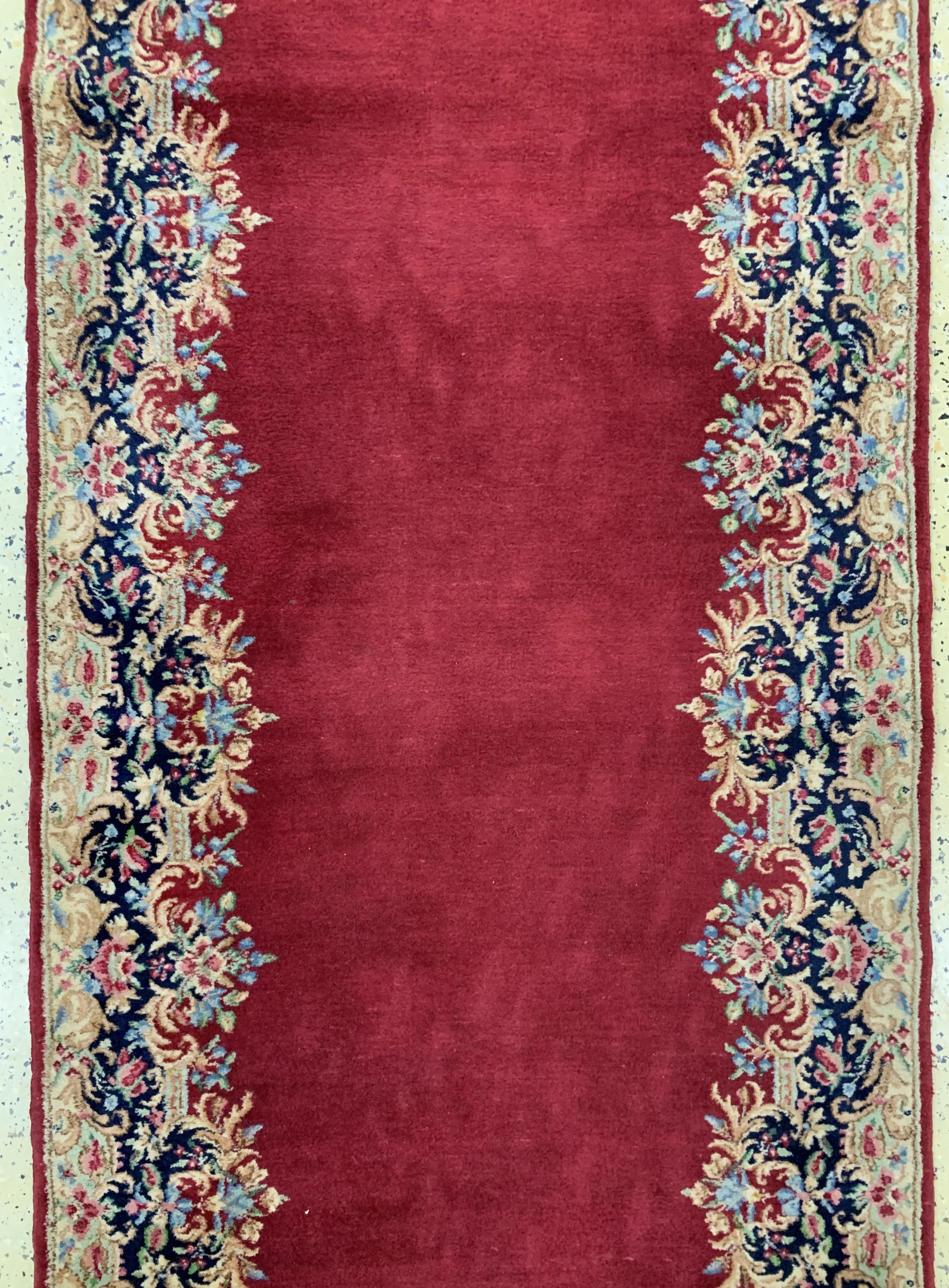 Detail b: Kerman Lawar fein, Persien, Anfang 20.Jhd, Wolle auf Baumwolle, ca. 360 x 100 cm, EHZ: 2
