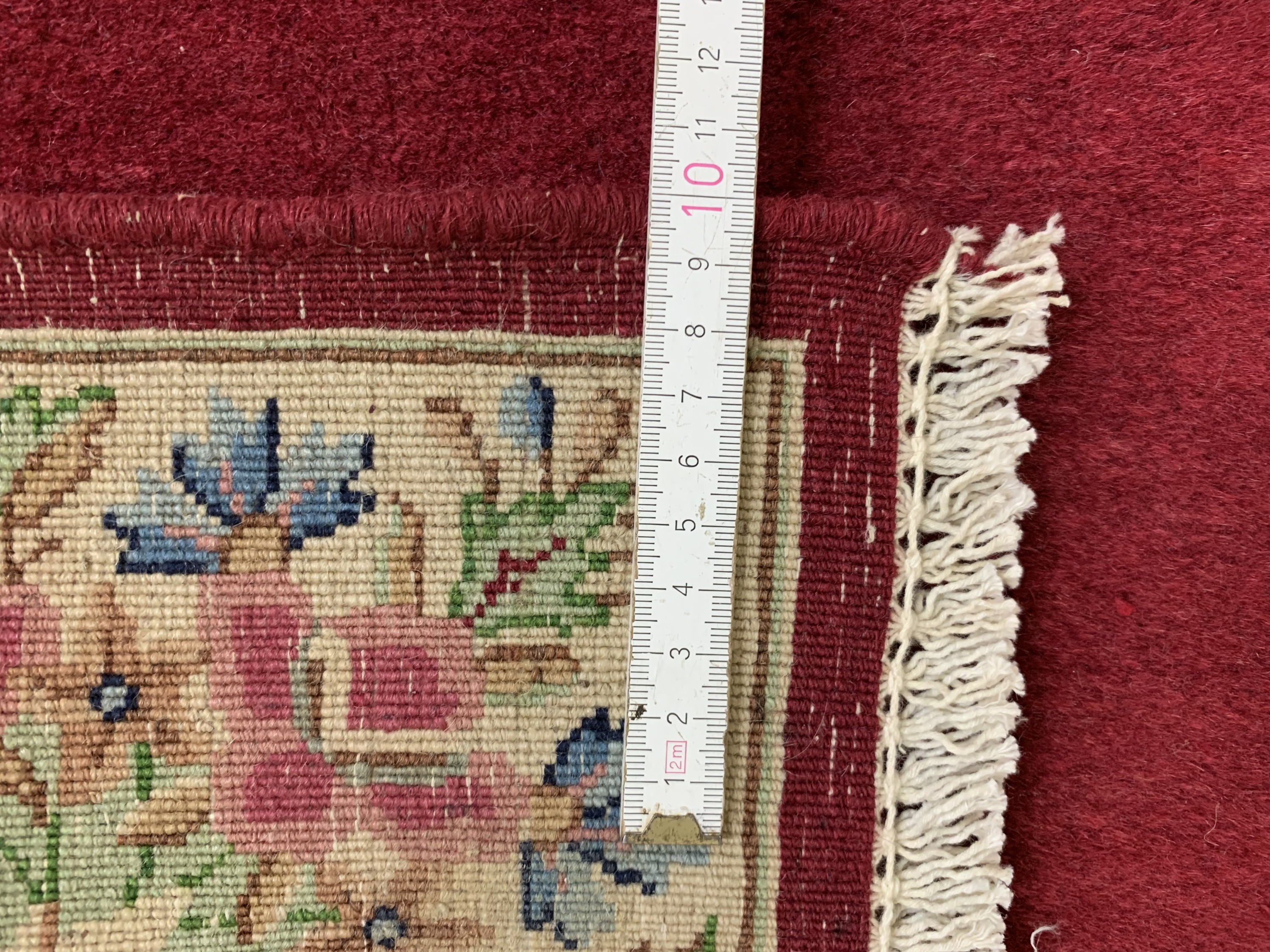 Detail e: Kerman Lawar fein, Persien, Anfang 20.Jhd, Wolle auf Baumwolle, ca. 360 x 100 cm, EHZ: 2