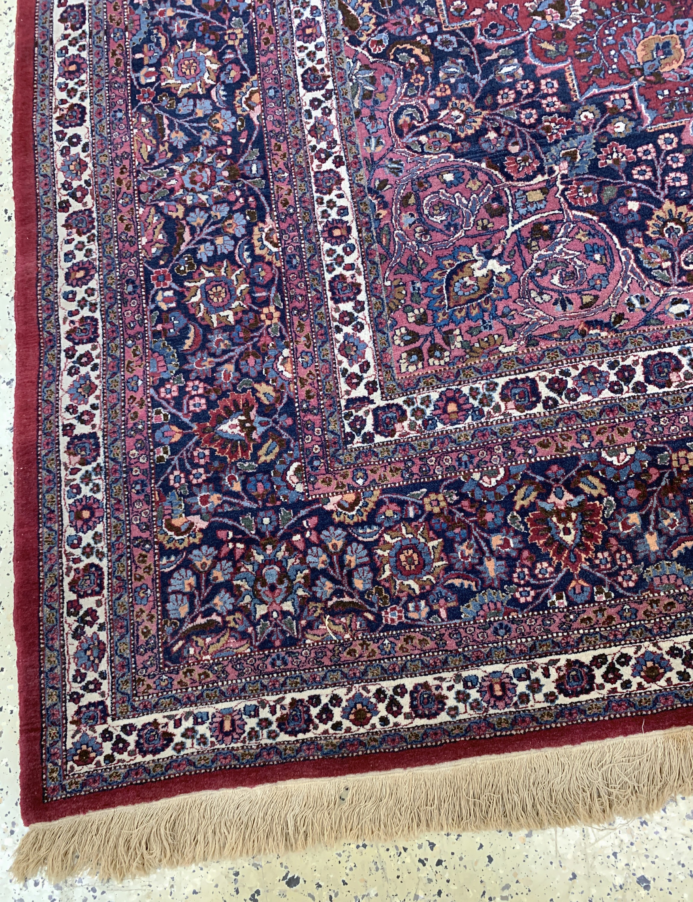 Detail i: Mesched fein alt, Persien, Anfang 20.Jhd, Wolle auf Baumwolle, ca. 390 x 310 cm, EHZ: 3