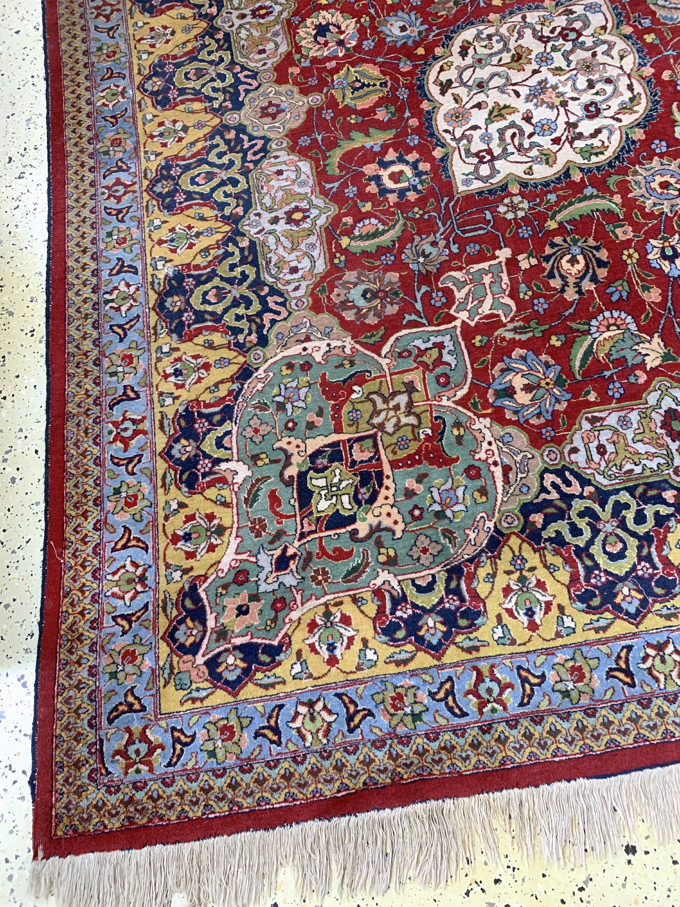 Detail c: Täbriz alt, Persien, Anfang 20.Jhd, Wolle auf Baumwolle, ca. 390 x 298 cm, EHZ: 3