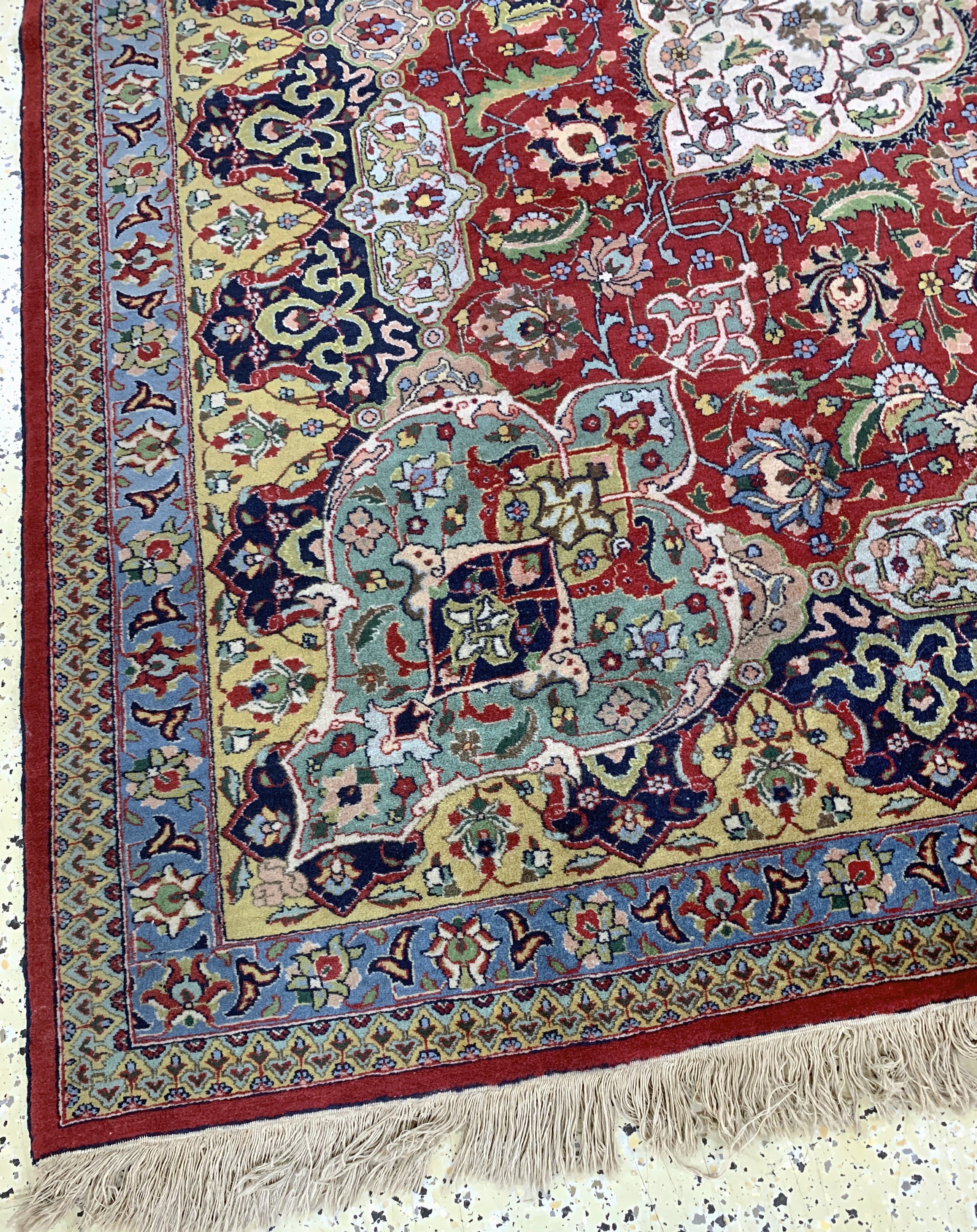 Detail i: Täbriz alt, Persien, Anfang 20.Jhd, Wolle auf Baumwolle, ca. 390 x 298 cm, EHZ: 3