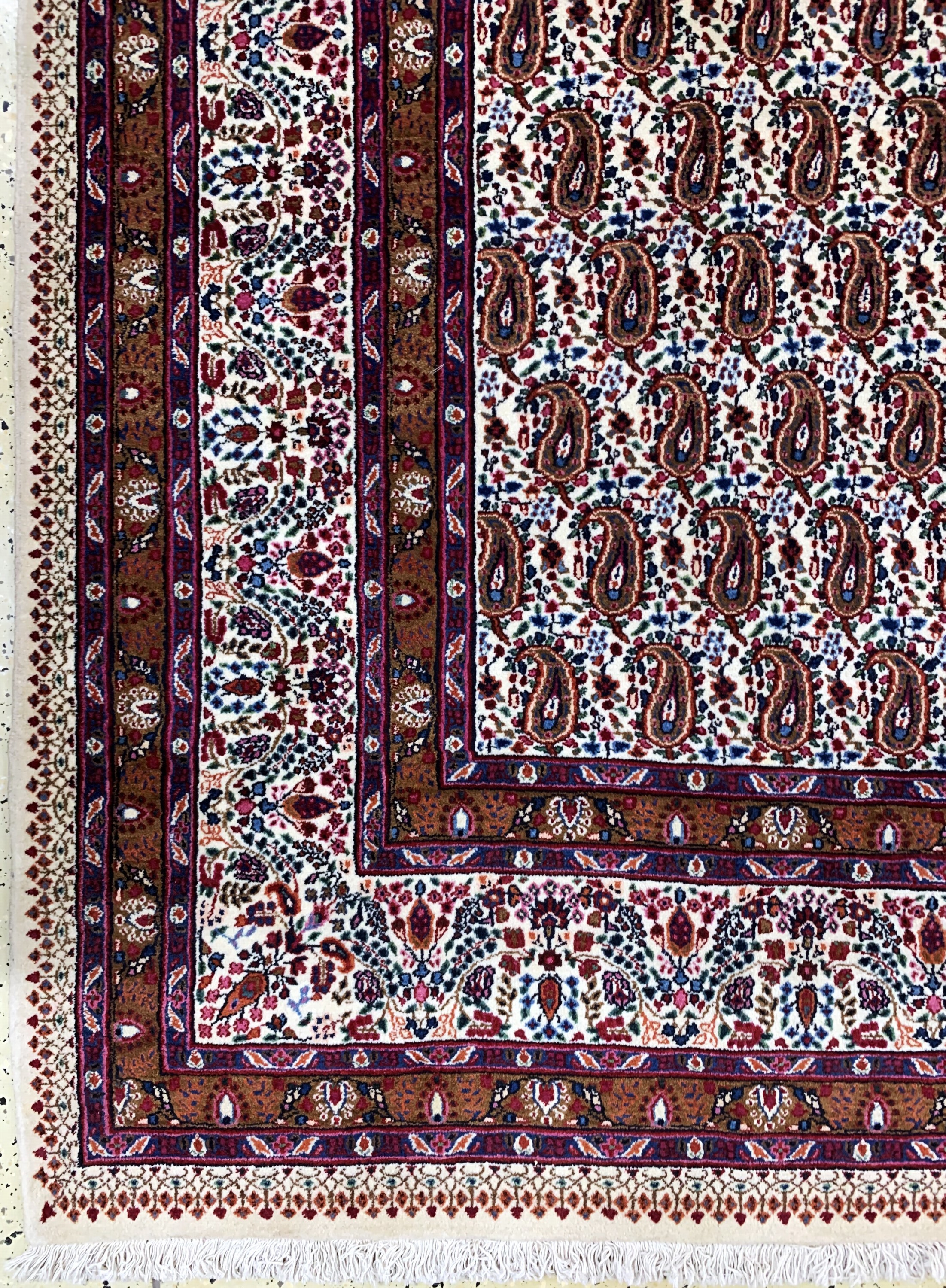 Detail b: Birdjand fein, Persien, Mitte 20.Jhd, Wolleauf Baumwolle, ca. 395 x 300 cm, EHZ: 2