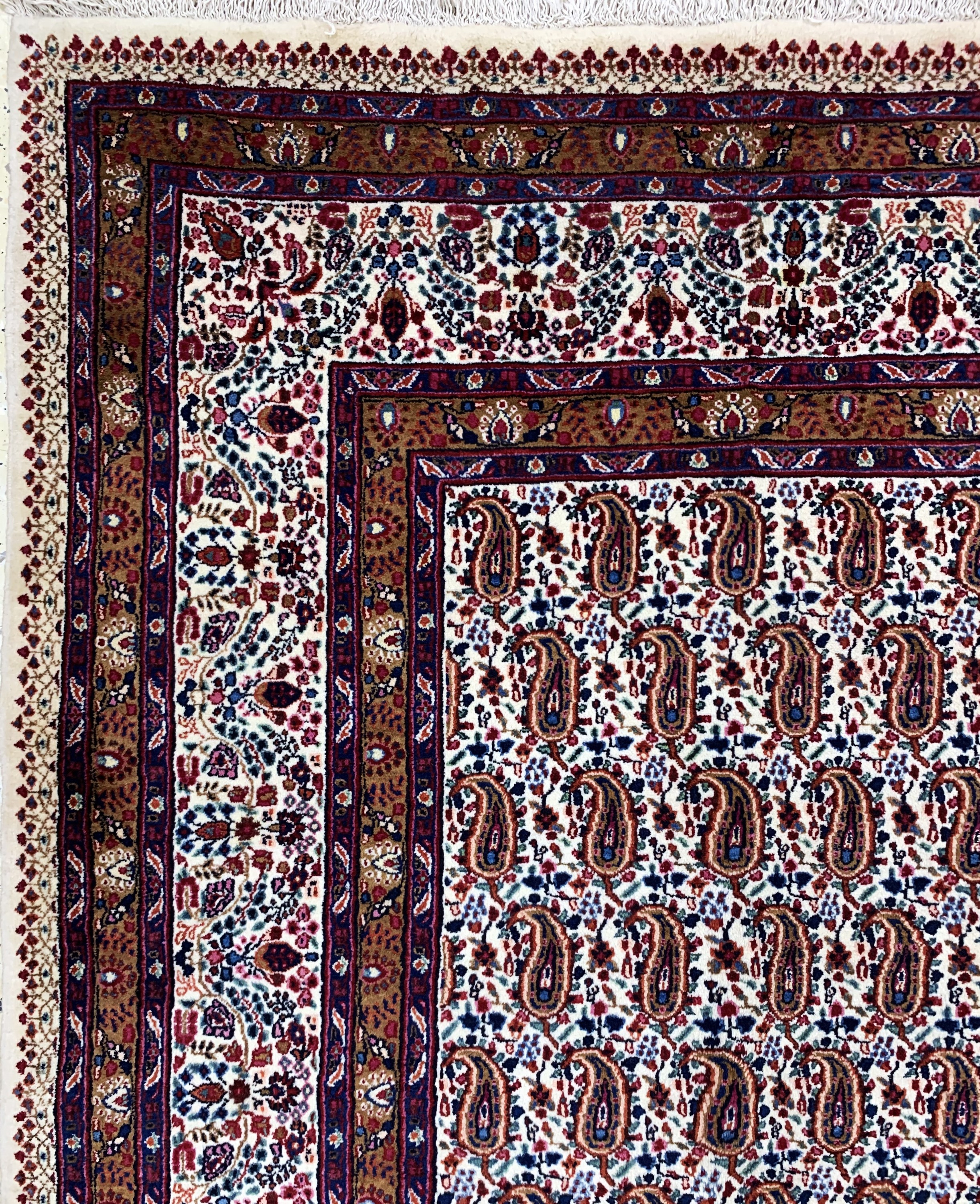 Detail d: Birdjand fein, Persien, Mitte 20.Jhd, Wolleauf Baumwolle, ca. 395 x 300 cm, EHZ: 2