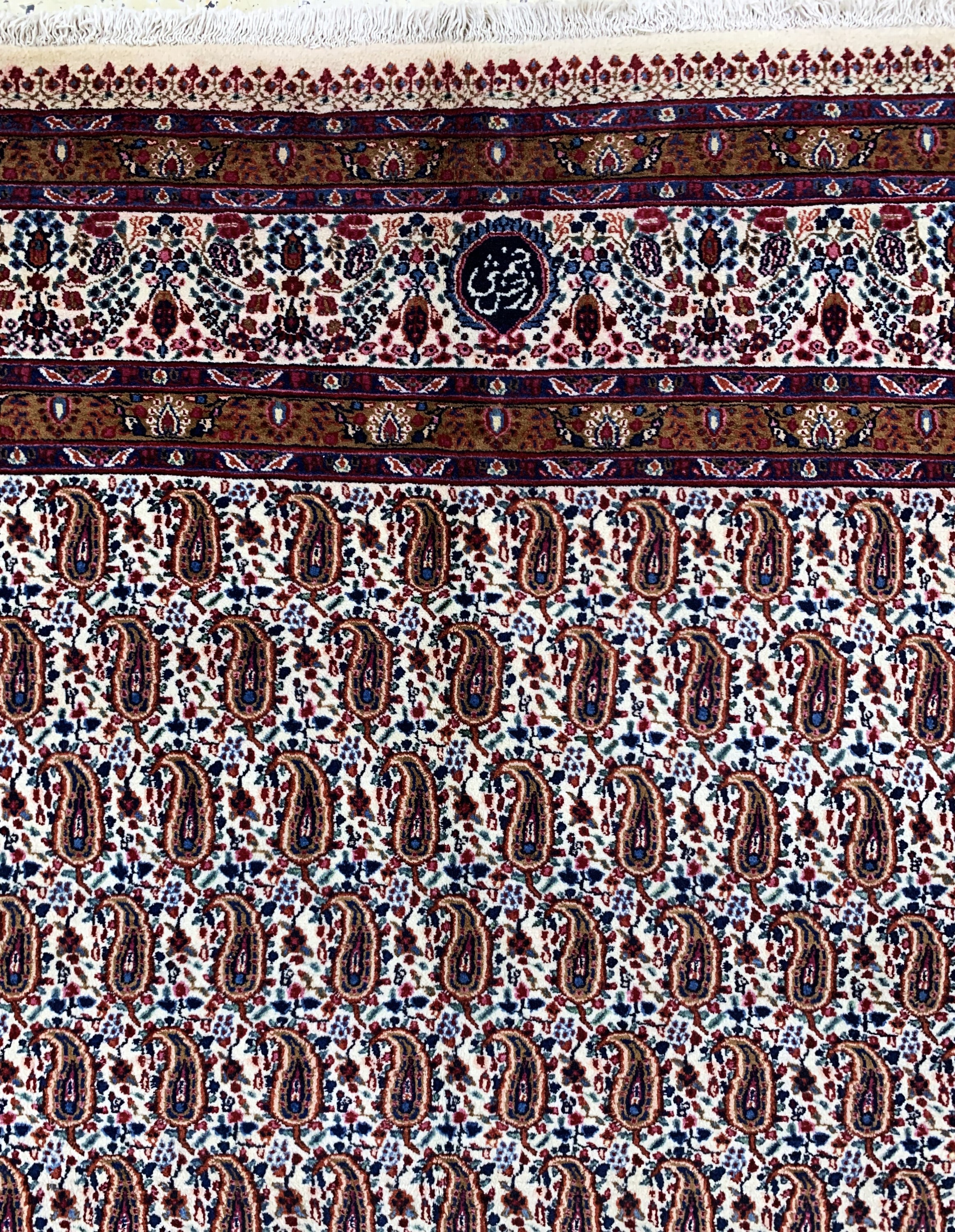 Detail e: Birdjand fein, Persien, Mitte 20.Jhd, Wolleauf Baumwolle, ca. 395 x 300 cm, EHZ: 2