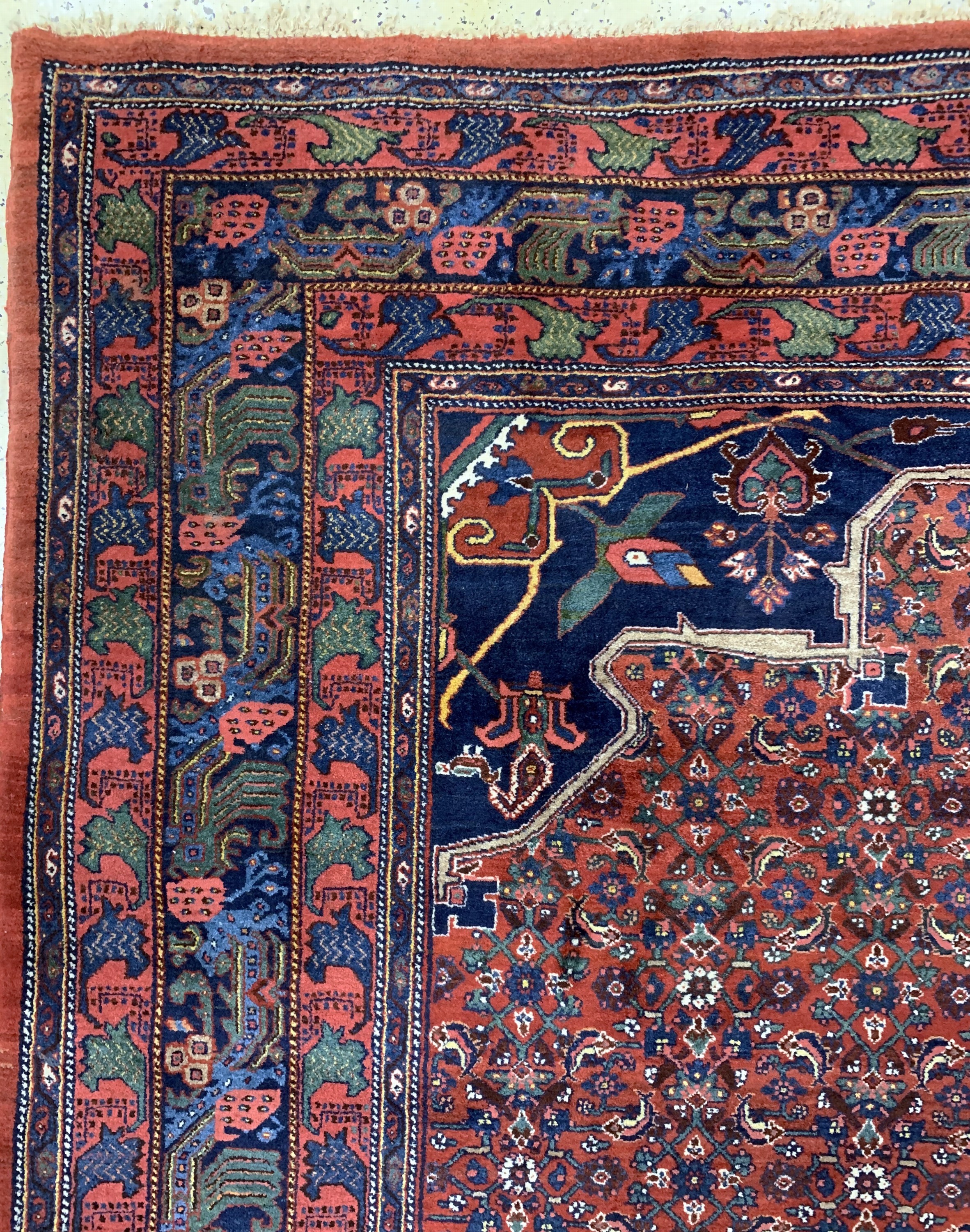 Detail d: Bidjar alt, Persien, Anfang 20.Jhd, Wolle auf Baumwolle, ca. 345 x 262 cm, EHZ: 2