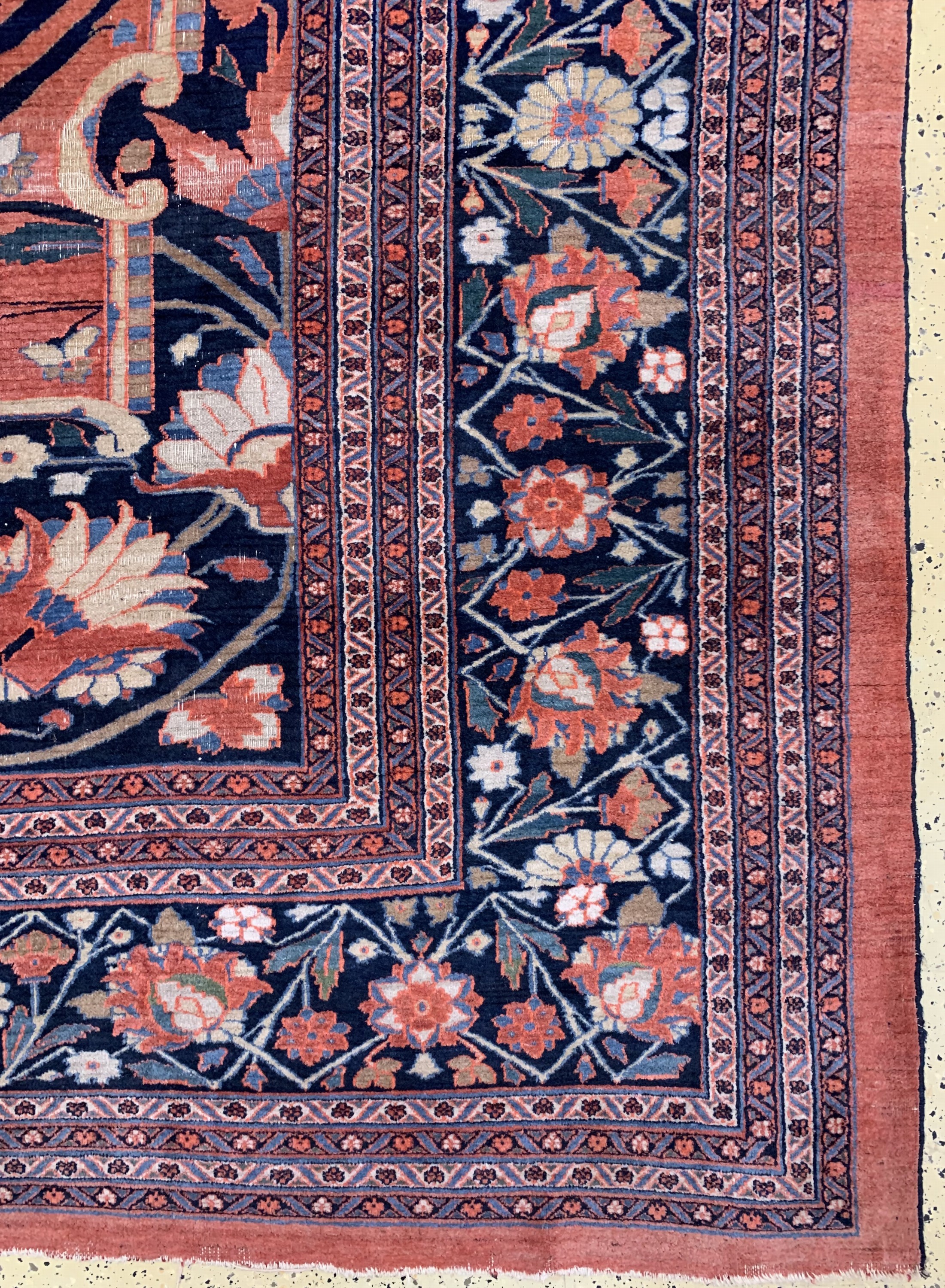 Detail a: Doroshk"Auftragsarbeit"antik, Persien, 19.Jhd, Wolle auf Baumwolle, ca. 505 x 345 cm,EHZ: 3