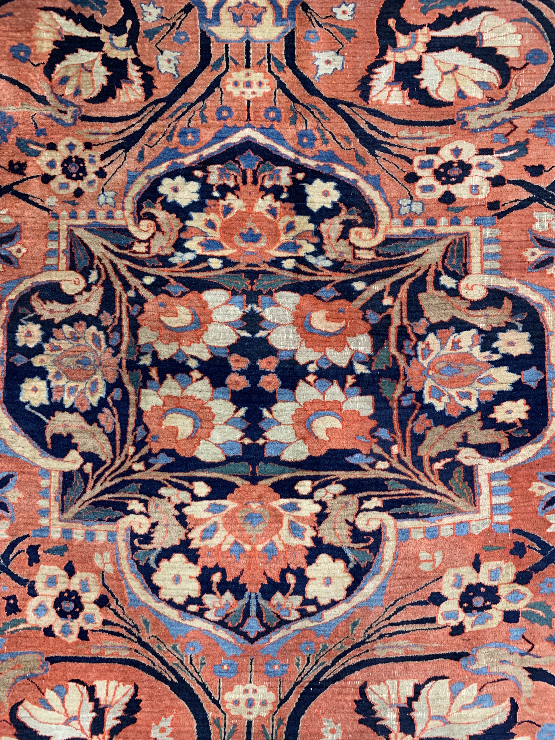 Detail d: Doroshk"Auftragsarbeit"antik, Persien, 19.Jhd, Wolle auf Baumwolle, ca. 505 x 345 cm,EHZ: 3