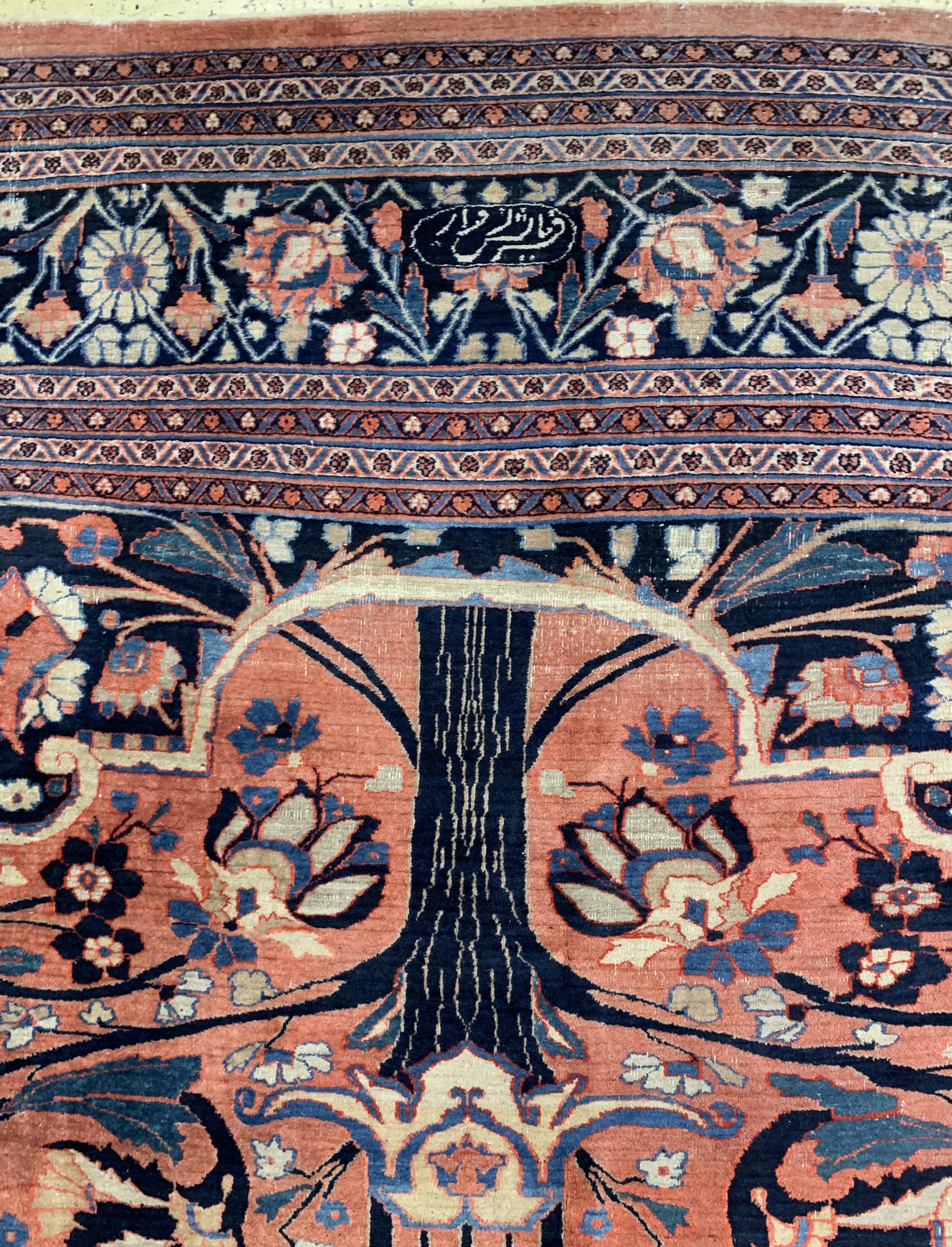 Detail f: Doroshk"Auftragsarbeit"antik, Persien, 19.Jhd, Wolle auf Baumwolle, ca. 505 x 345 cm,EHZ: 3