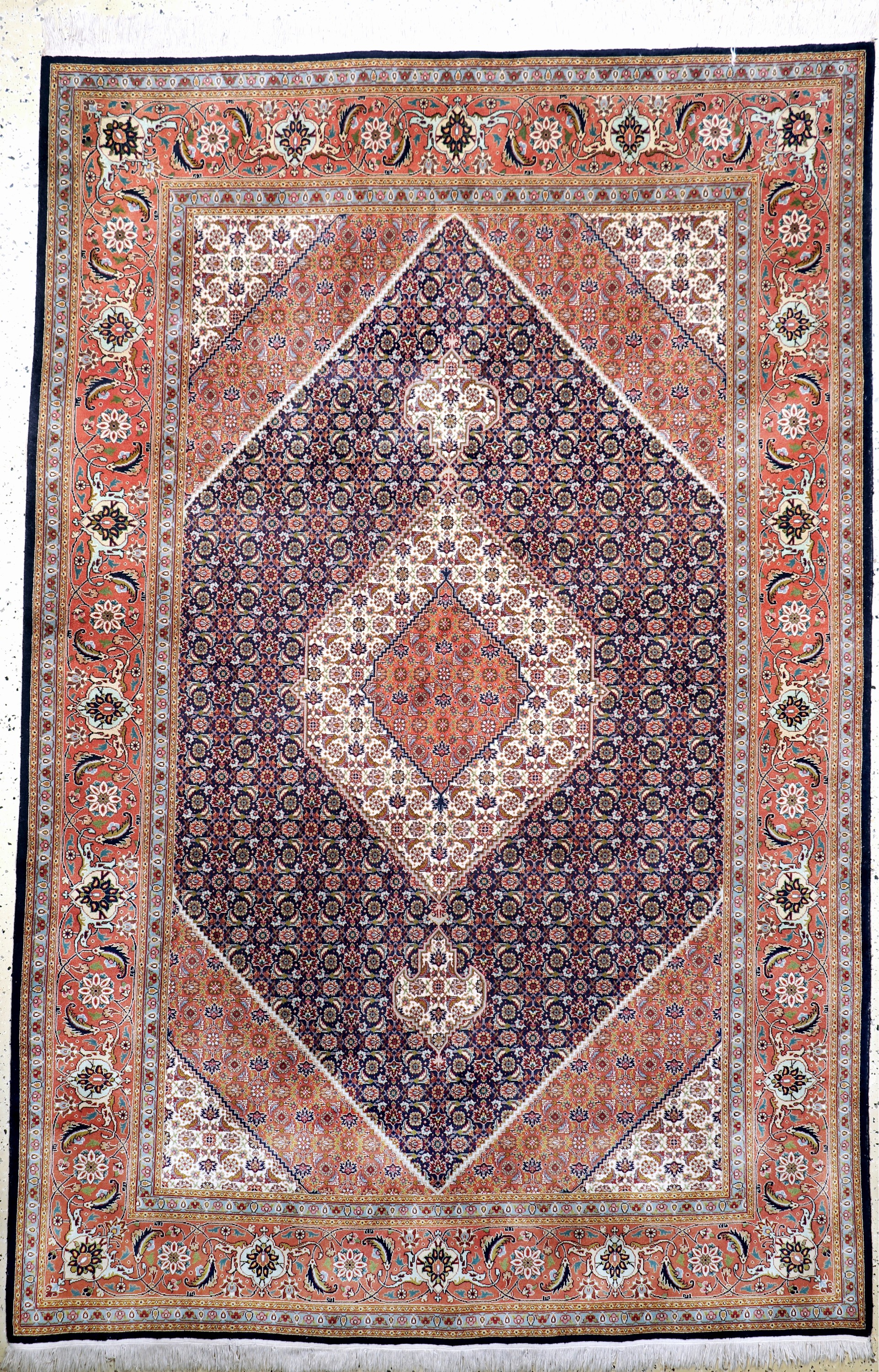 Täbriz fein(40 Raj), Persien, Anfang 20.Jhd, Korkwolle auf Baumwolle, ca. 305 x 200cm, EHZ: 2