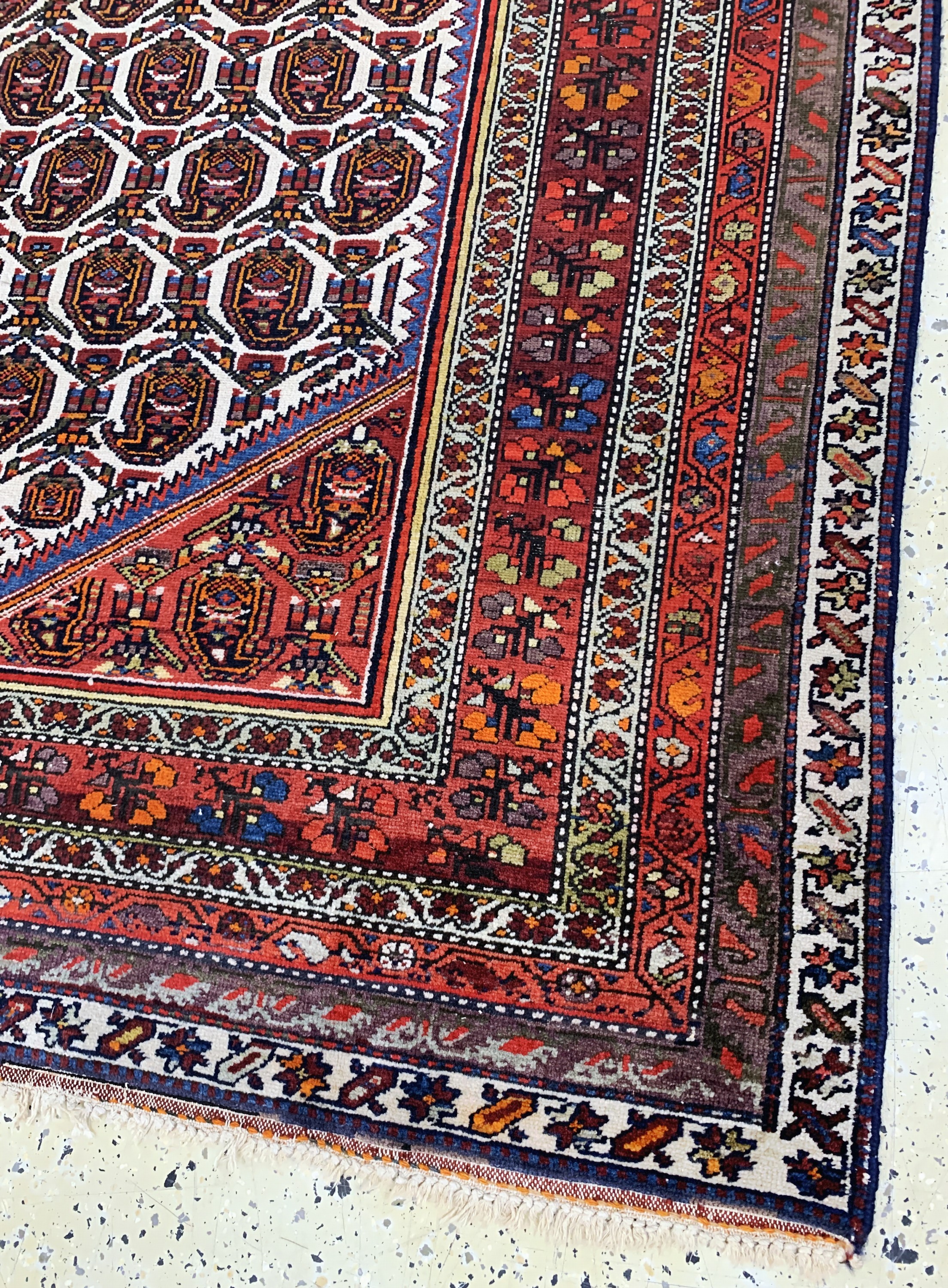 Detail f: Malayer"Kelley", Persien, Anfang 20.Jhd, Wolle auf Baumwolle, ca. 390 x 185 cm, EHZ: 2-3