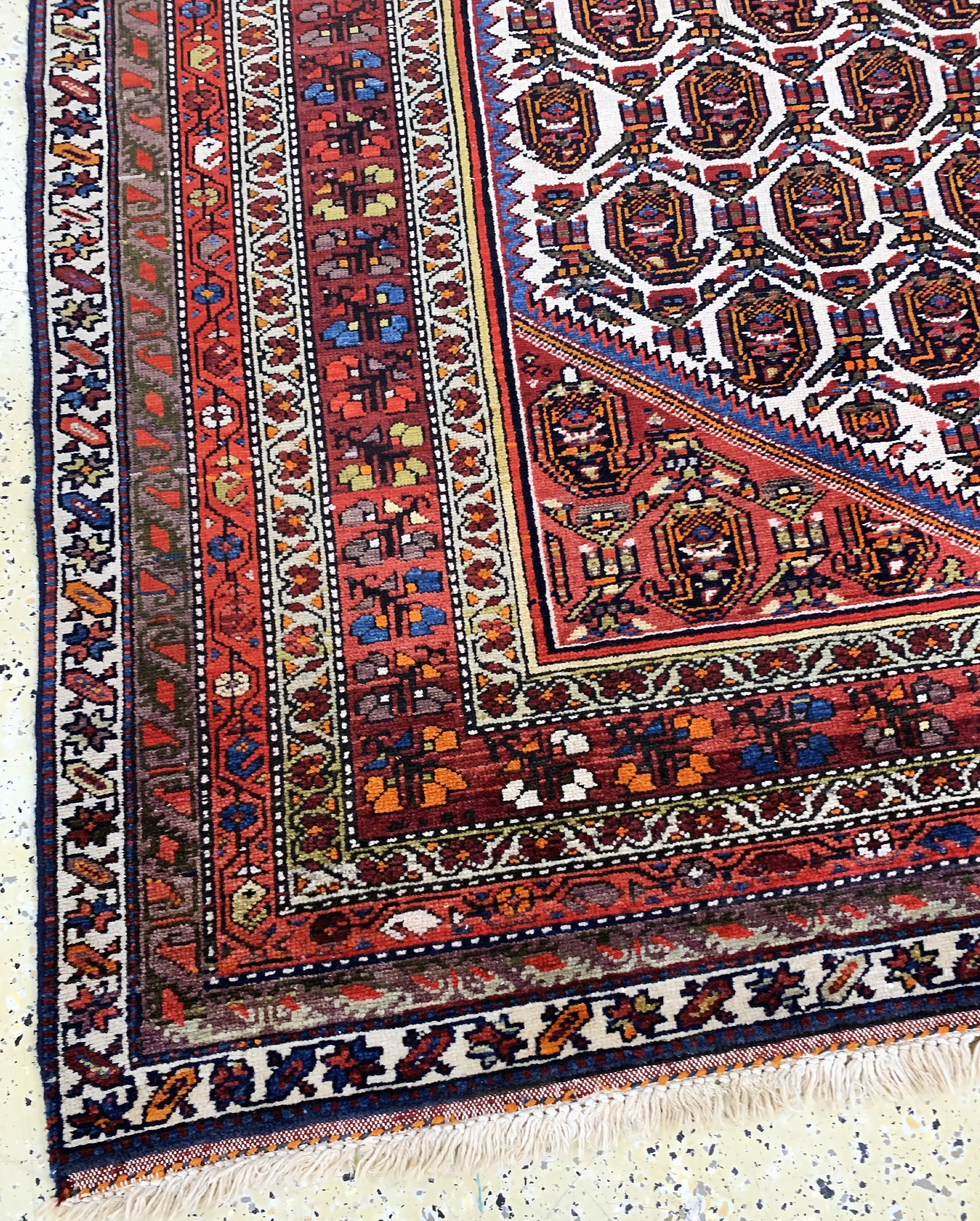 Detail g: Malayer"Kelley", Persien, Anfang 20.Jhd, Wolle auf Baumwolle, ca. 390 x 185 cm, EHZ: 2-3