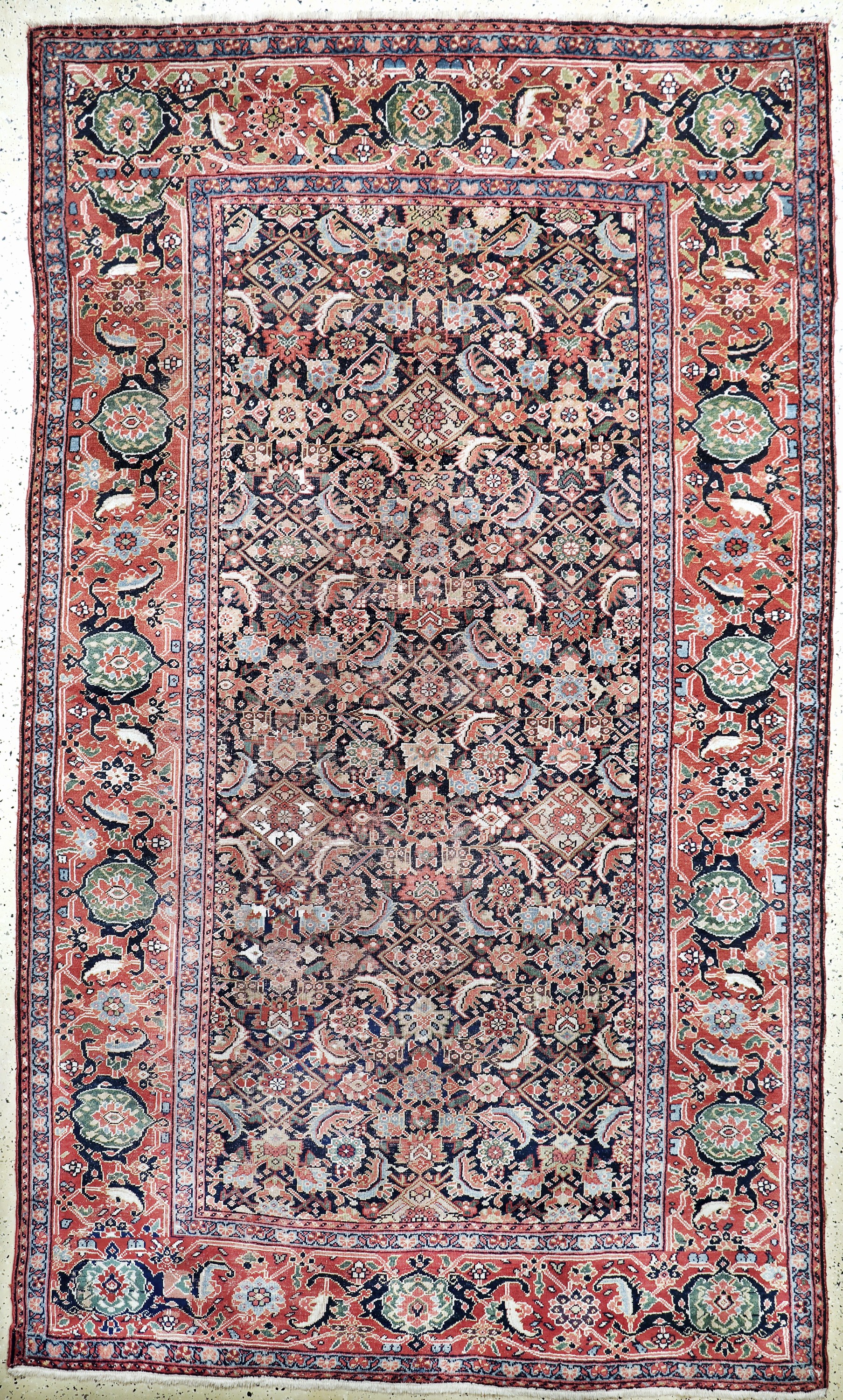 Khorasan antik, Persien, 19.Jhd, Wolle auf Wolle, ca. 340 x 200 cm, EHZ: 3, (in der Längegekürzt)