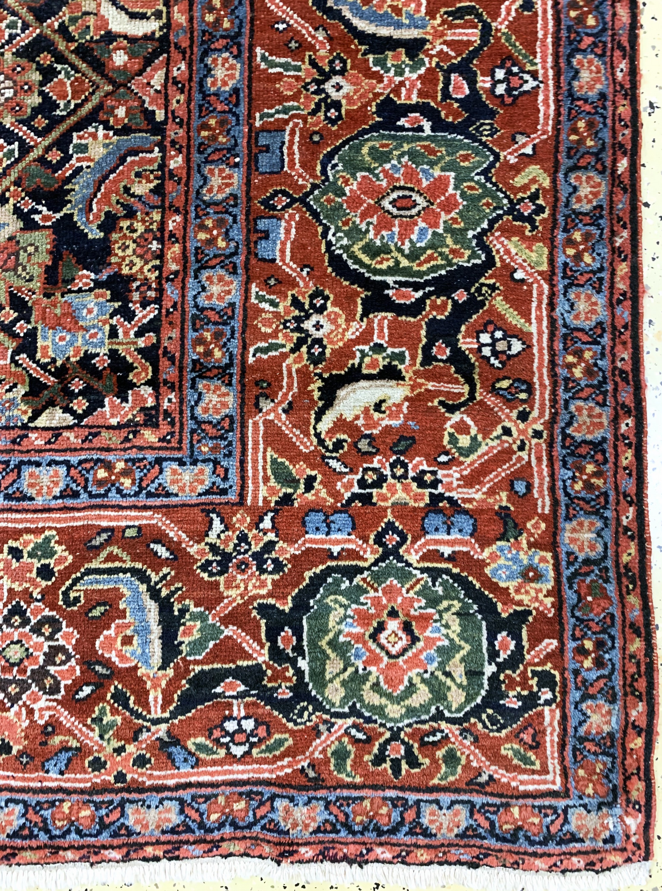 Detail a: Khorasan antik, Persien, 19.Jhd, Wolle auf Wolle, ca. 340 x 200 cm, EHZ: 3, (in der Längegekürzt)