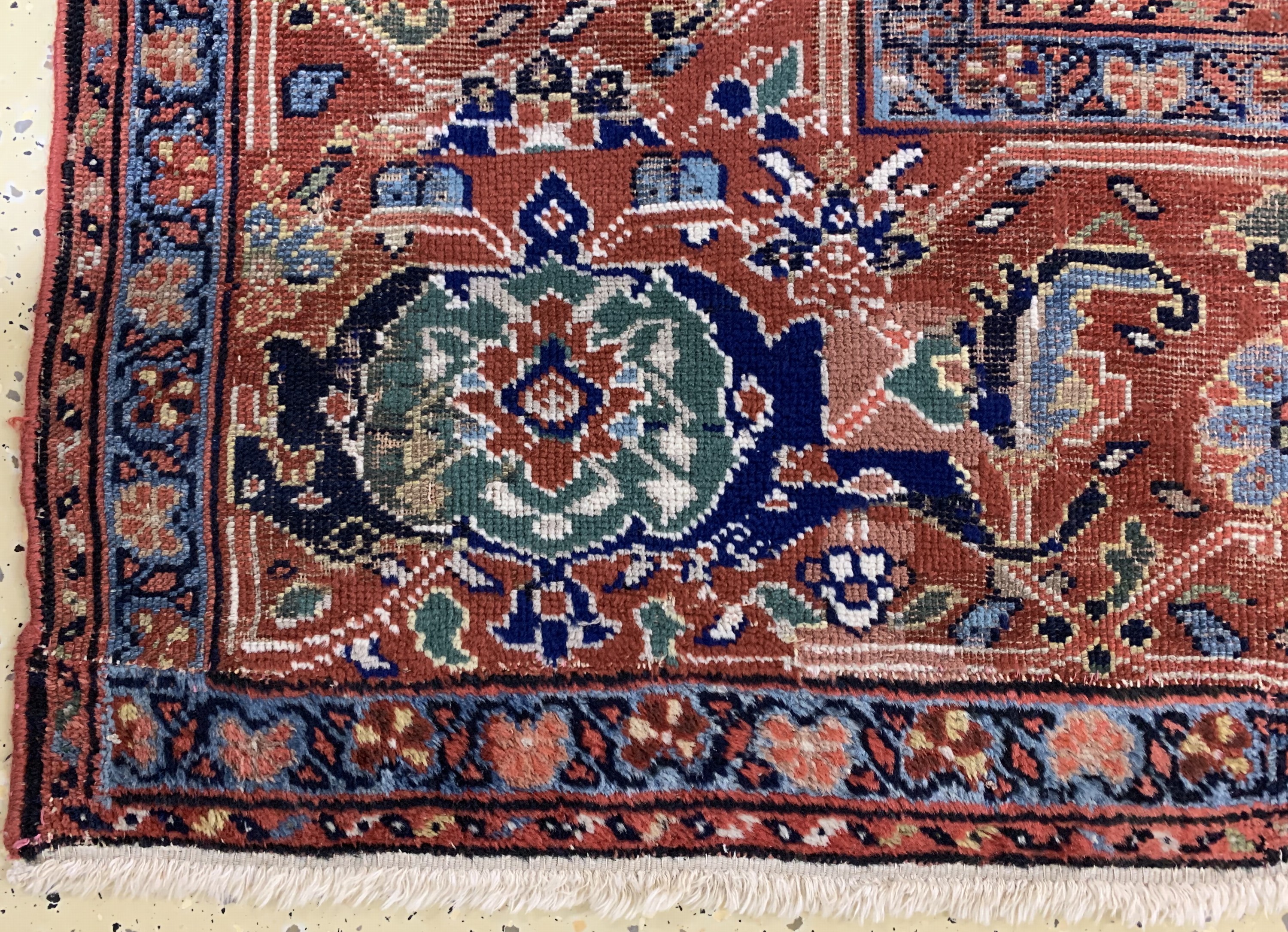 Detail i: Khorasan antik, Persien, 19.Jhd, Wolle auf Wolle, ca. 340 x 200 cm, EHZ: 3, (in der Längegekürzt)