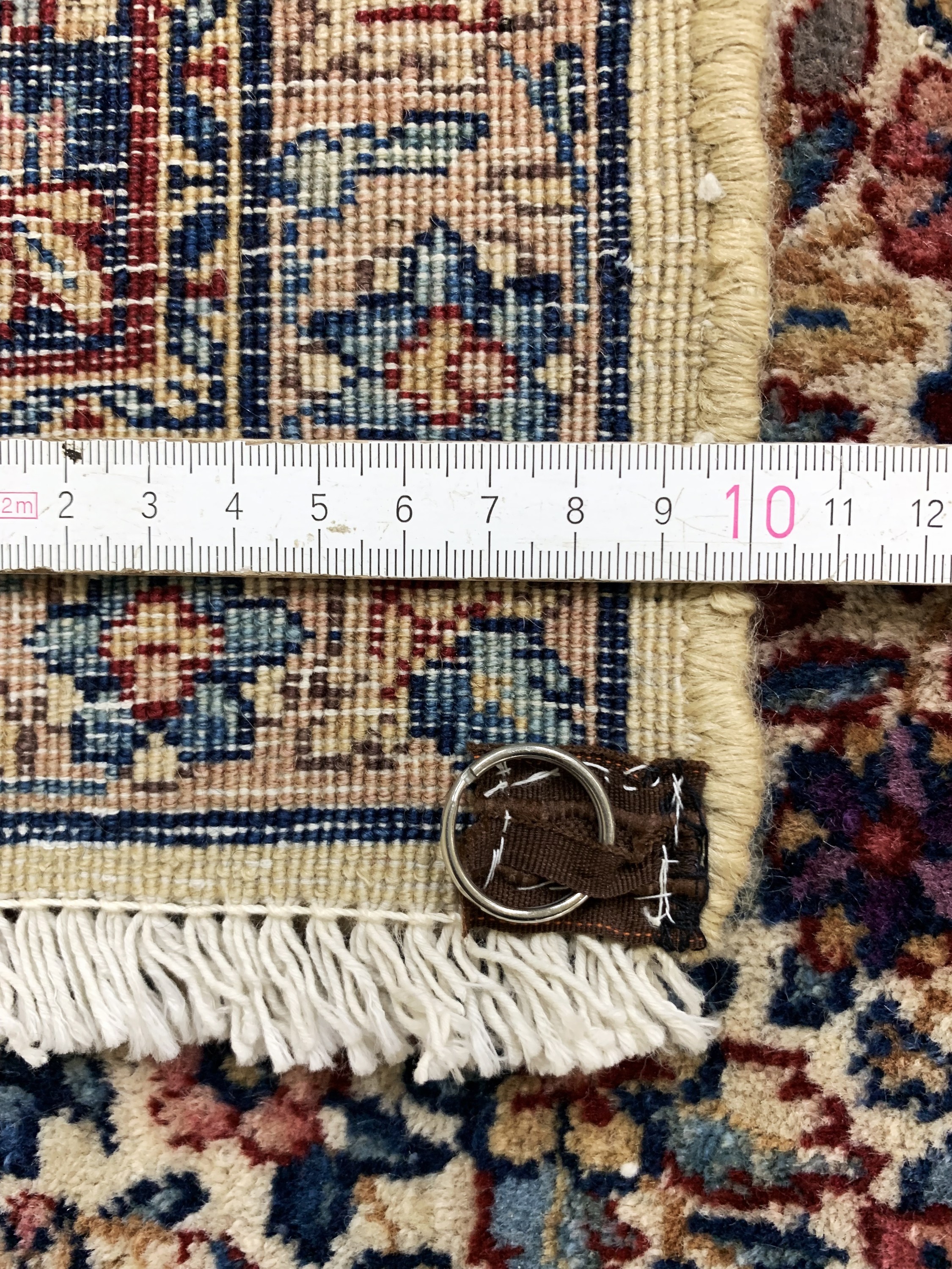 Detail e: Kerman Lawar fein, Persien, Mitte 20.Jhd, Korkwolle auf Baumwolle, ca. 220 x 139 cm, EHZ: 3